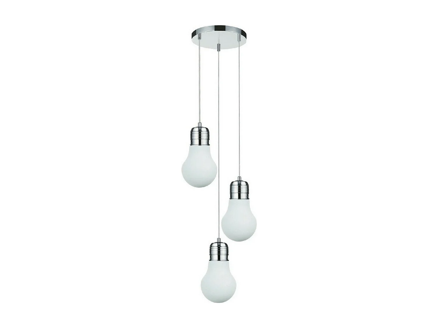 Suspension Bulb, Argent, 33x33x125 cm, EPIKASA