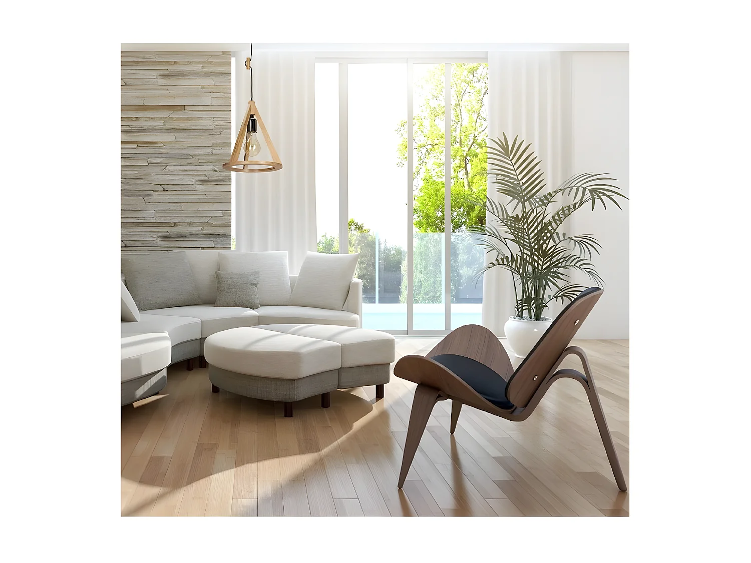 Lampa Wisząca Konan, Brązowy, 25x25x100 cm, EPIKASA