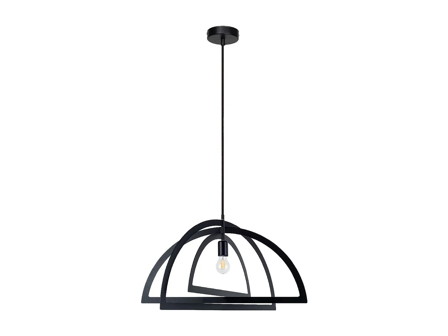 Hanglamp Justyna - Zwart - 48x24x110 cm - EPIKASA