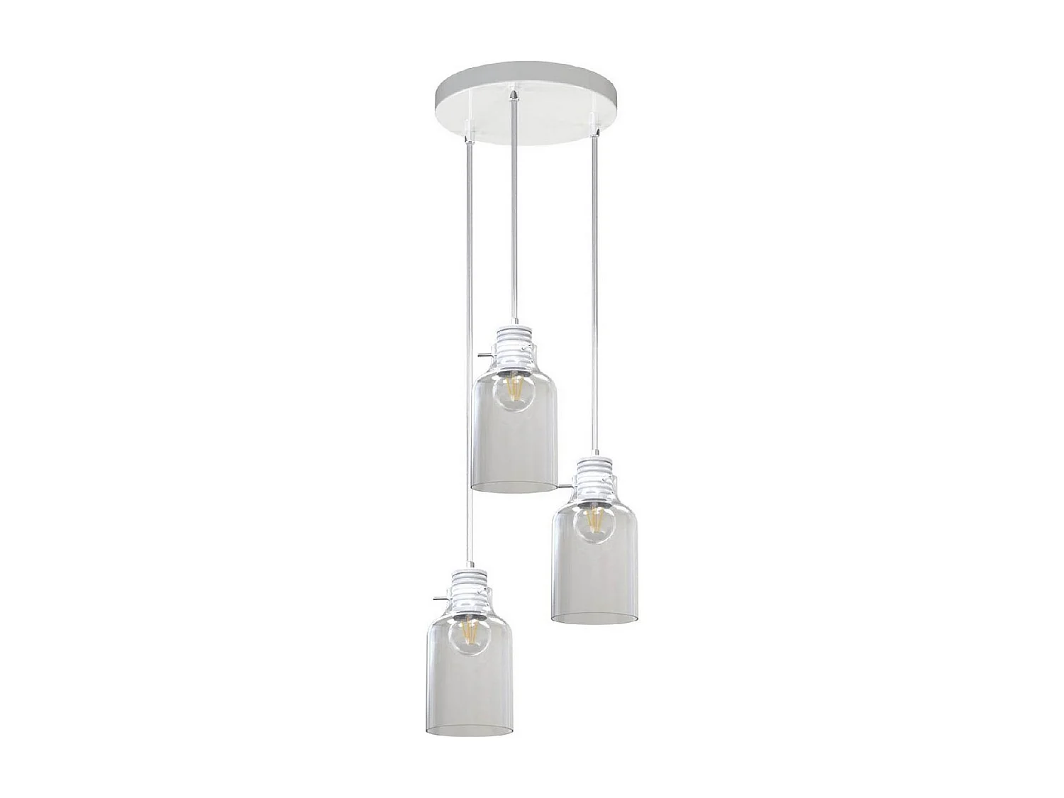 Suspension Alessandro, Blanc, 36x36x105 cm, EPIKASA