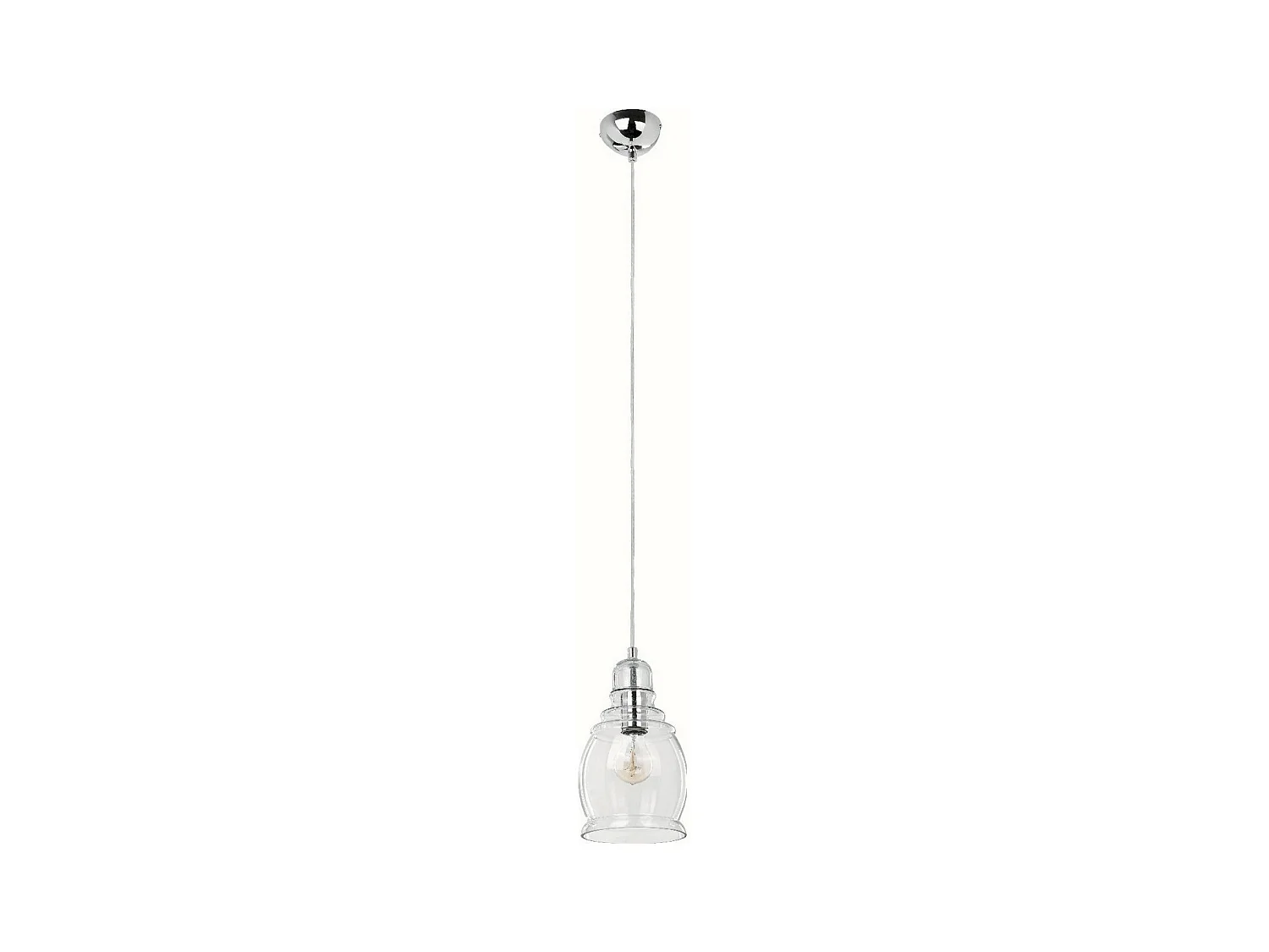 Suspension Nova, Argent, 16,5x16,5x105 cm, EPIKASA