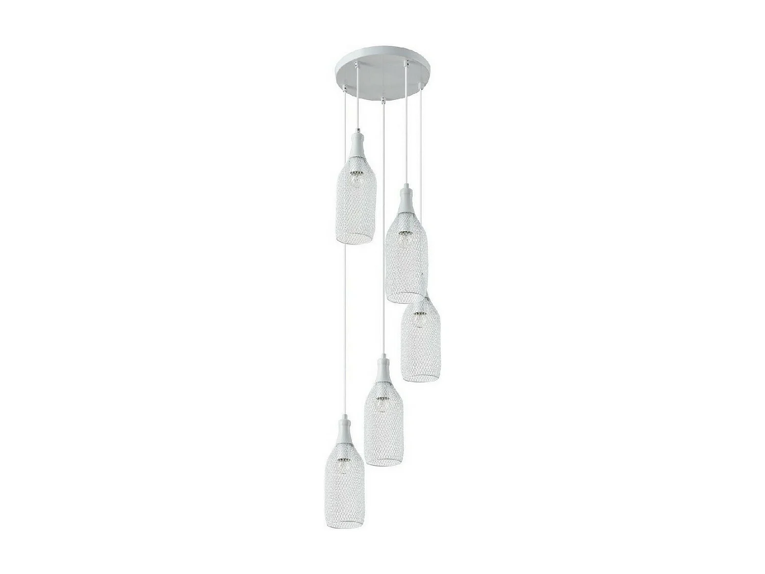 Suspension Barla, Blanc, 36x36x135 cm, EPIKASA