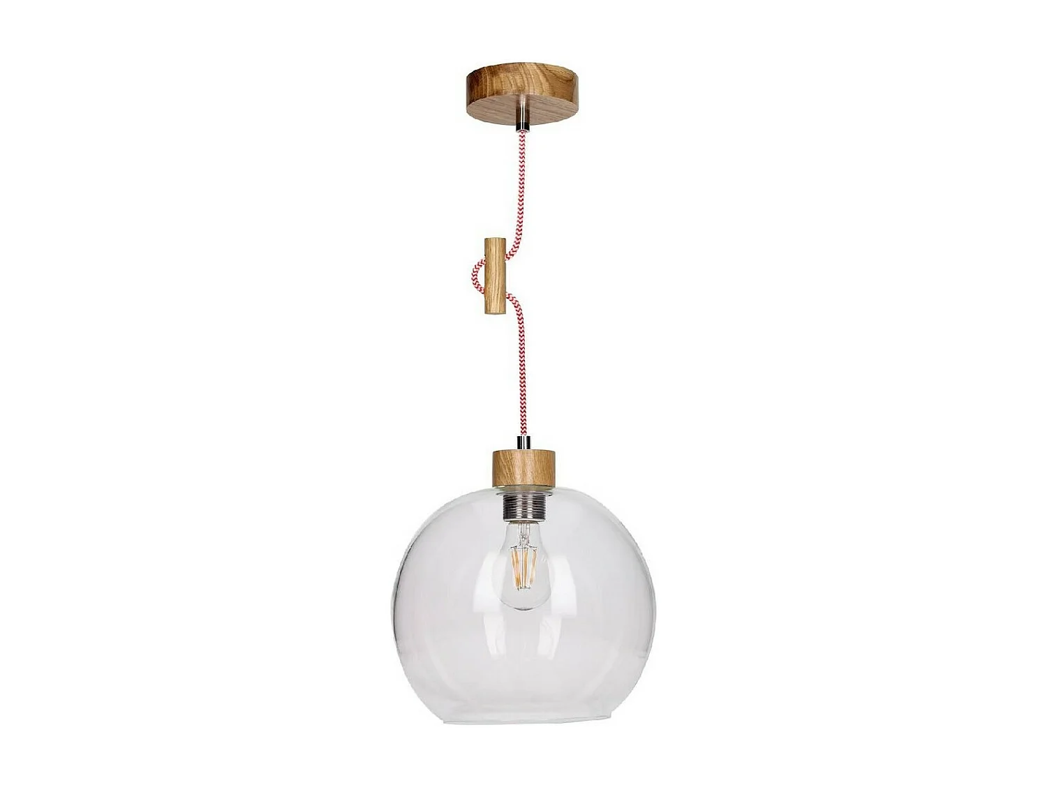 Candeeiro Suspenso Svea, Castanho, 24x24x100 cm, EPIKASA