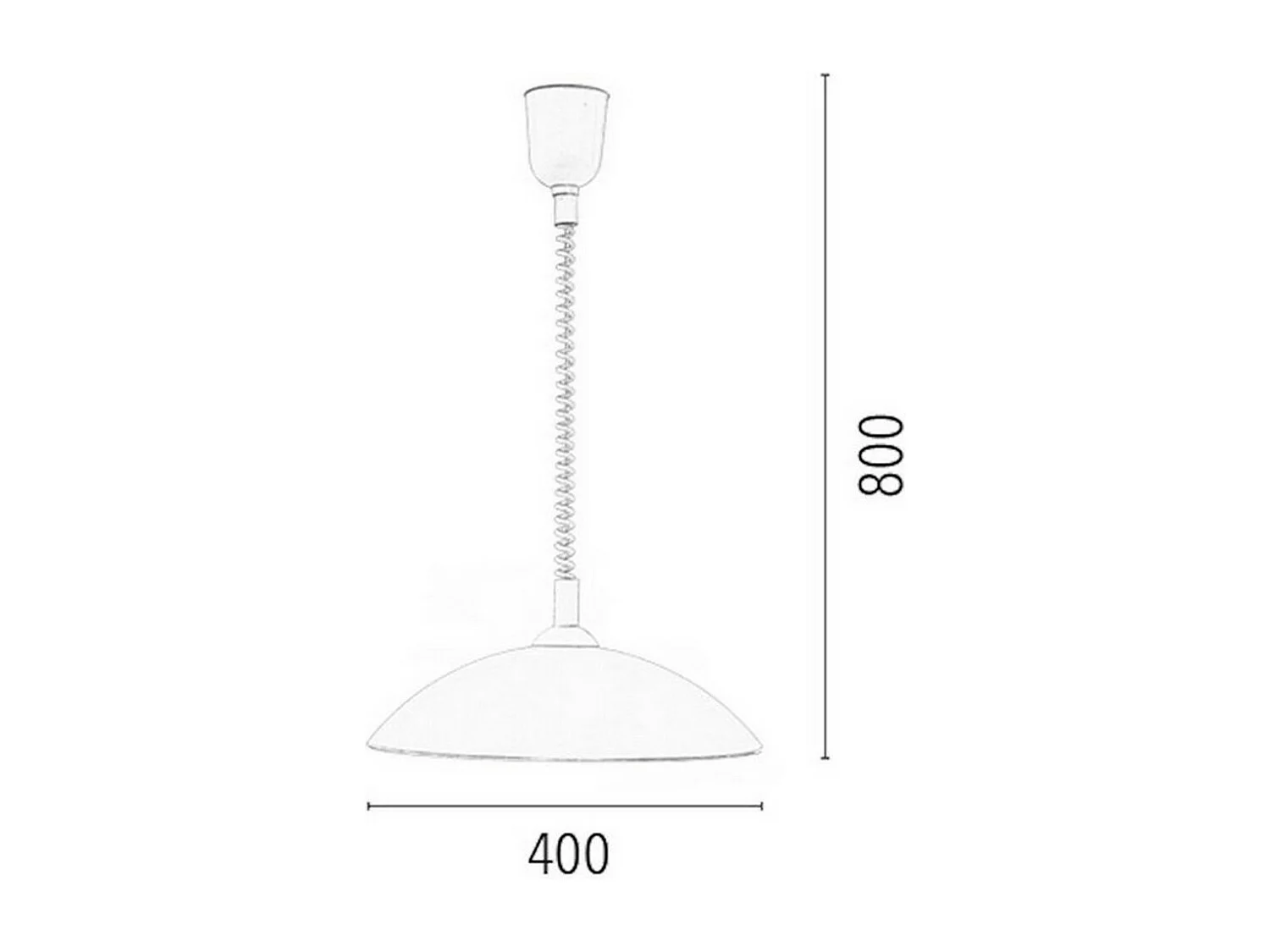 Hanglamp California - Wit - 40x40x80 cm - EPIKASA