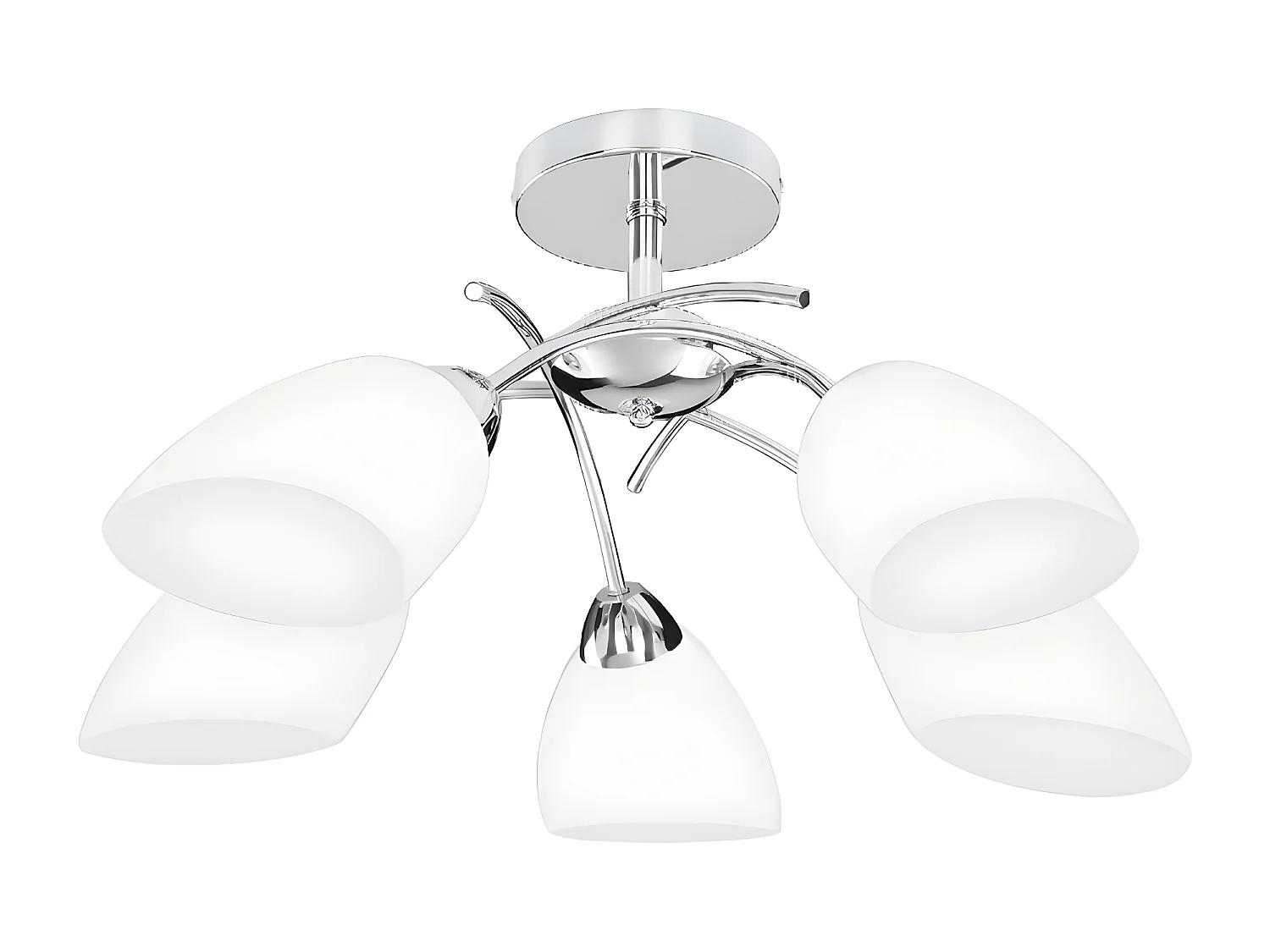 Lampada a Soffitto Viletta, Argento, 70x70x29 cm, EPIKASA