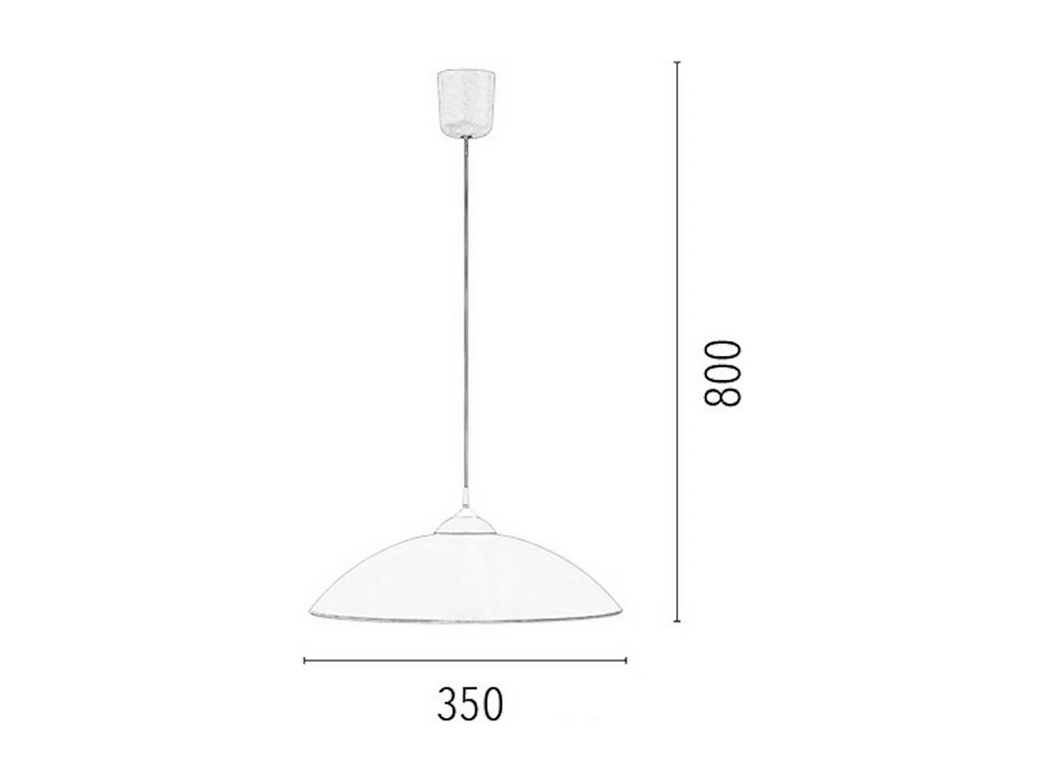 Lampa Wisząca Sydney, Biały, 35x35x80 cm, EPIKASA