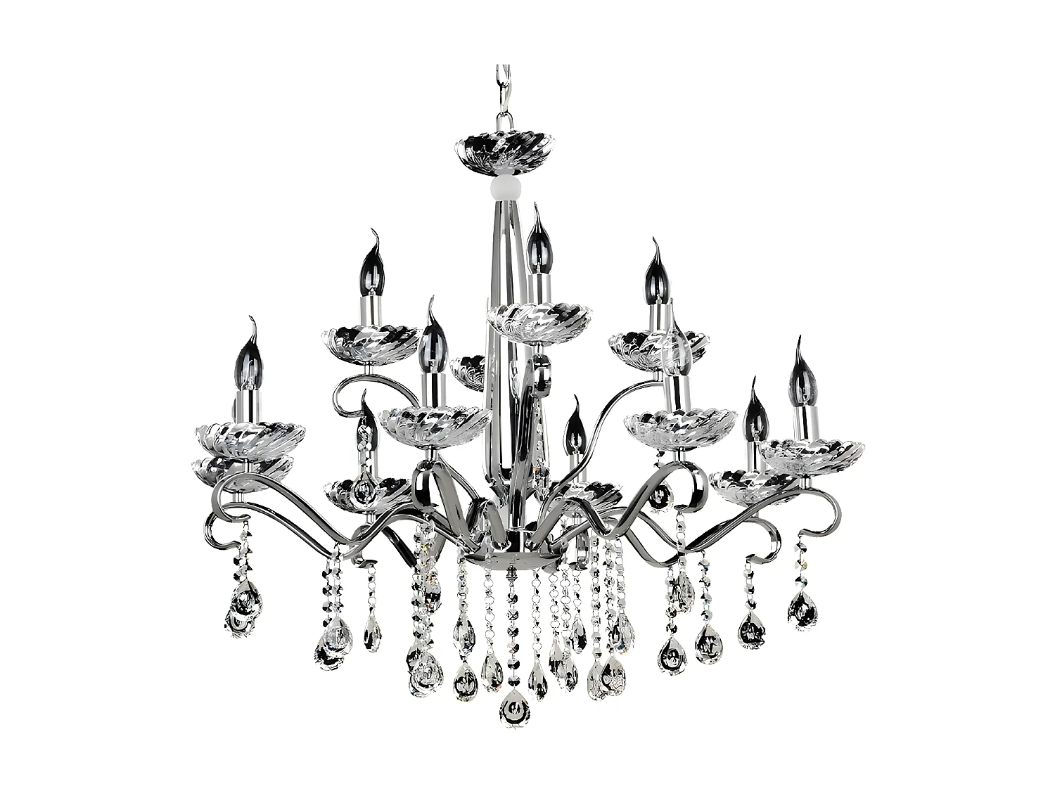 Suspension Alessa, Argent, 83x83x140 cm, EPIKASA