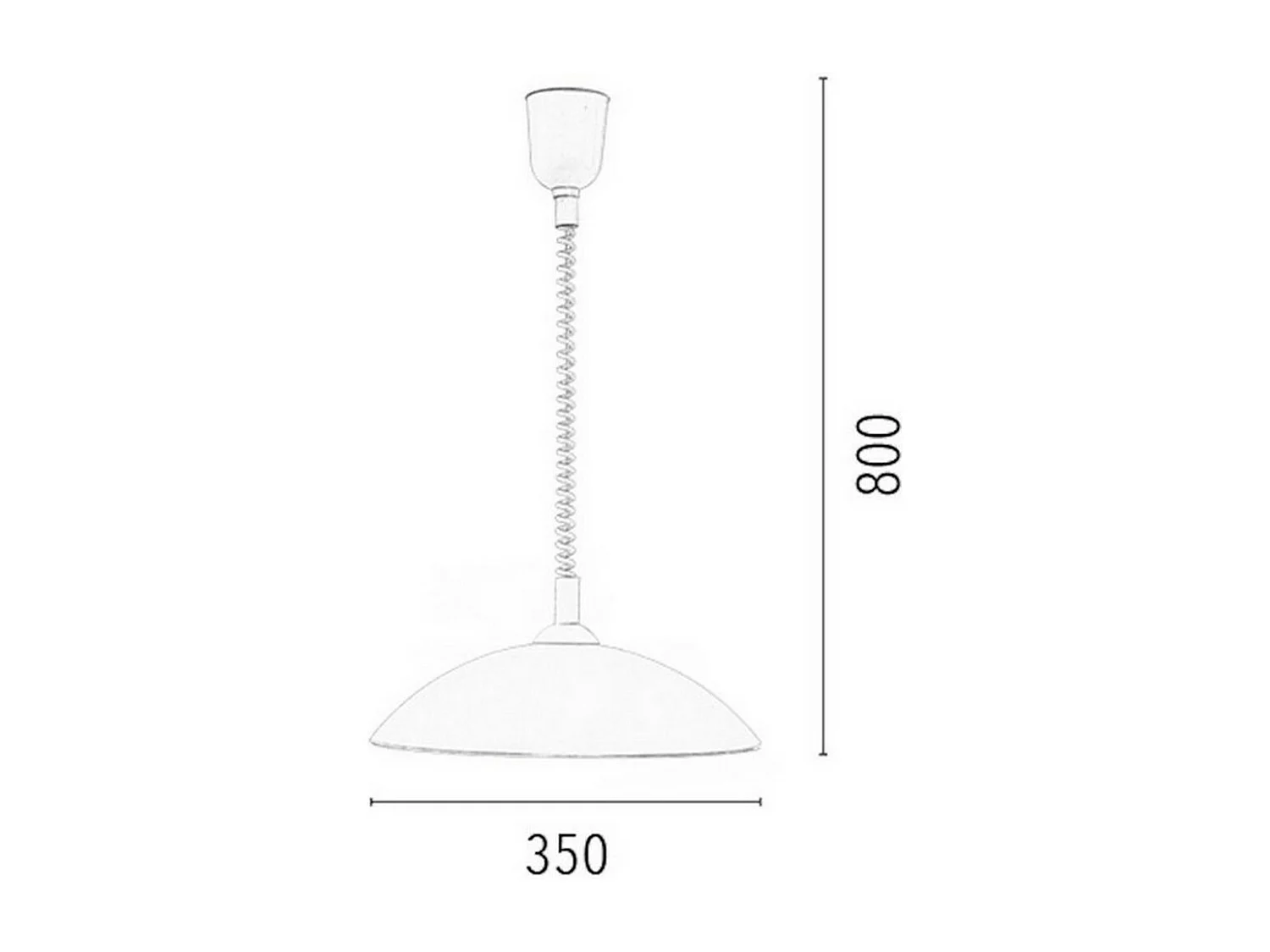 Hanglamp Sydney - Wit - 35x35x80 cm - EPIKASA