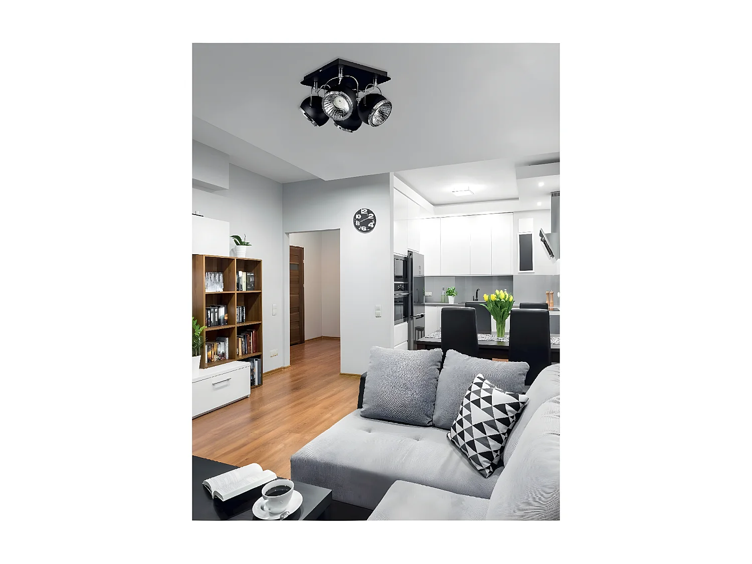 Lampada a Soffitto Ball, Nero, 26x26x20 cm, EPIKASA