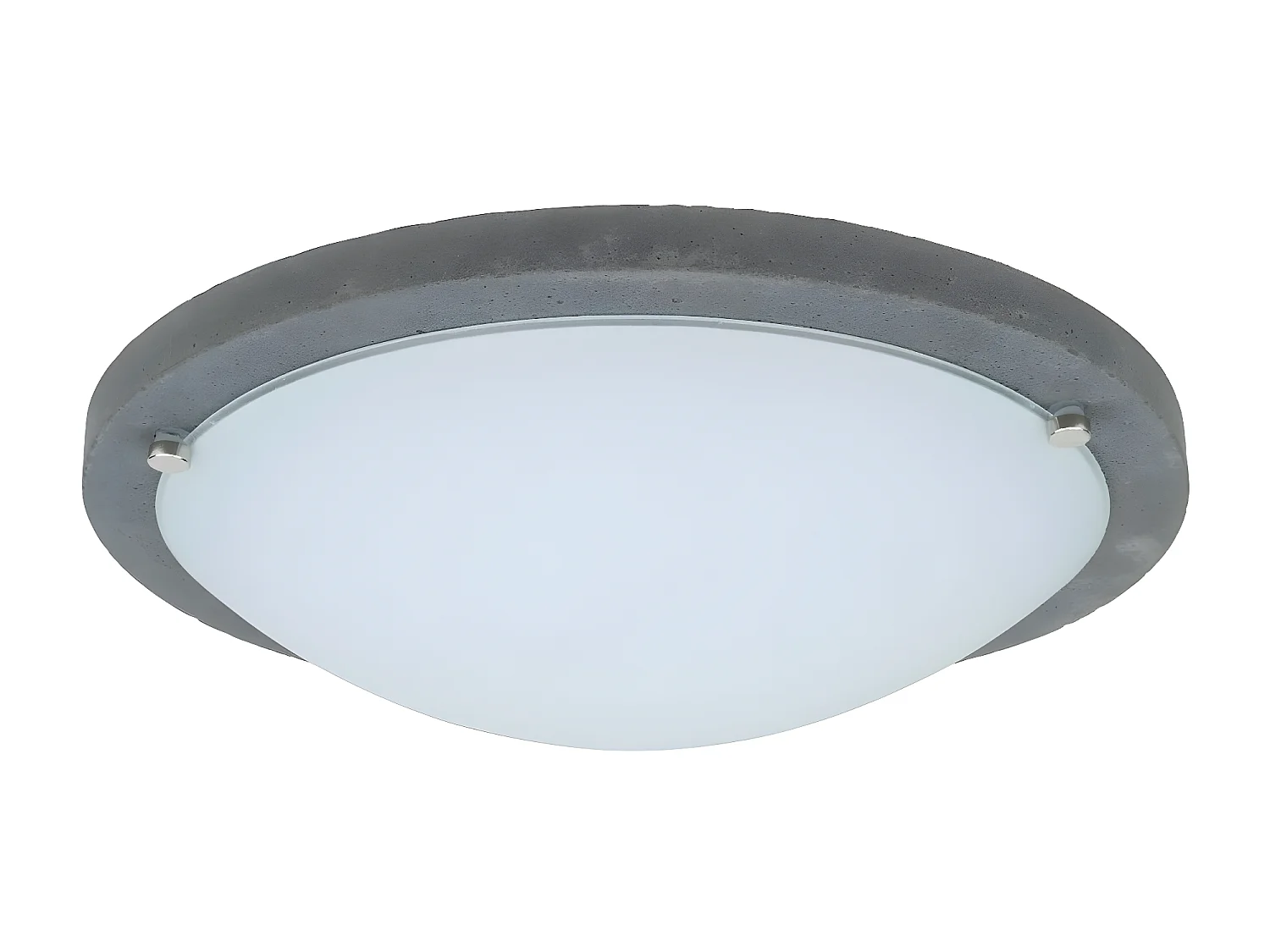 Candeeiro de Teto Rocky, Cinzento, 35x35x8 cm, EPIKASA