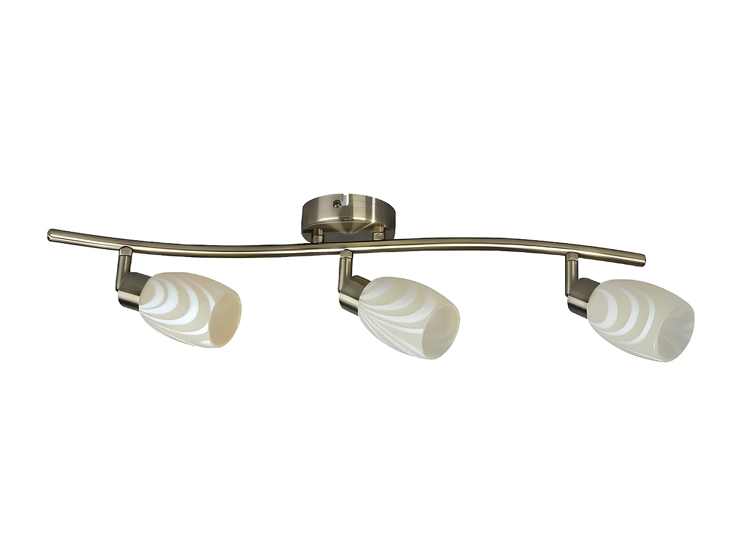 Plafonnier Clea, Laiton, 58x9x20 cm, EPIKASA