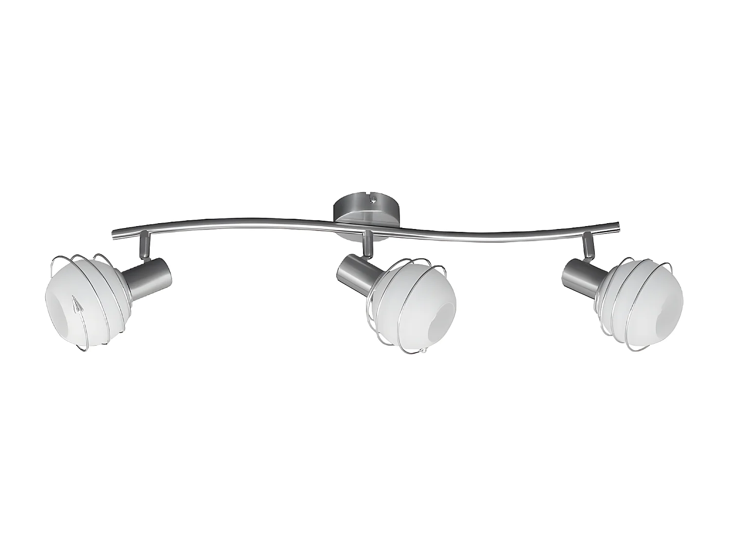 Candeeiro de Teto Daria, Prata, 74x8x19,4 cm, EPIKASA