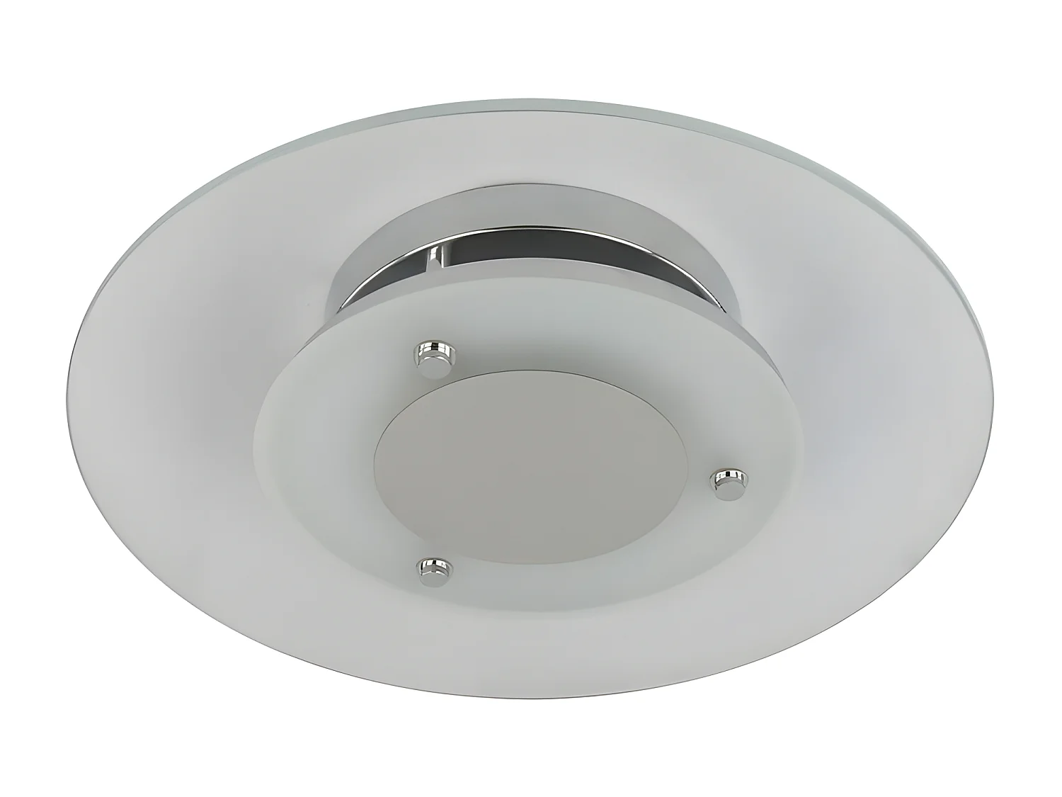 Plafonnier Minnesota, Blanc, 45x45x9 cm, EPIKASA