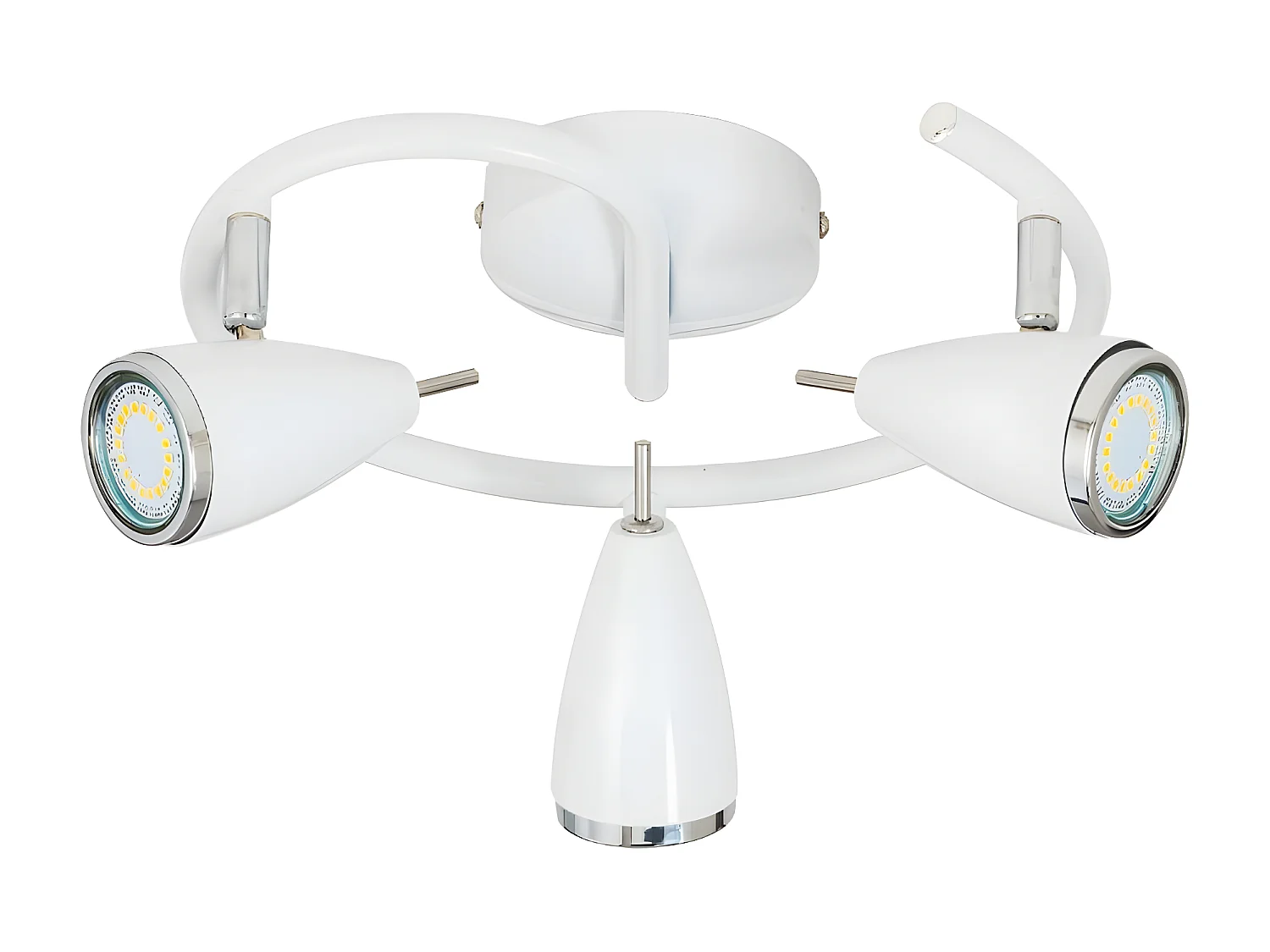 Candeeiro de Teto Linda, Branco, 28x28x12 cm, EPIKASA