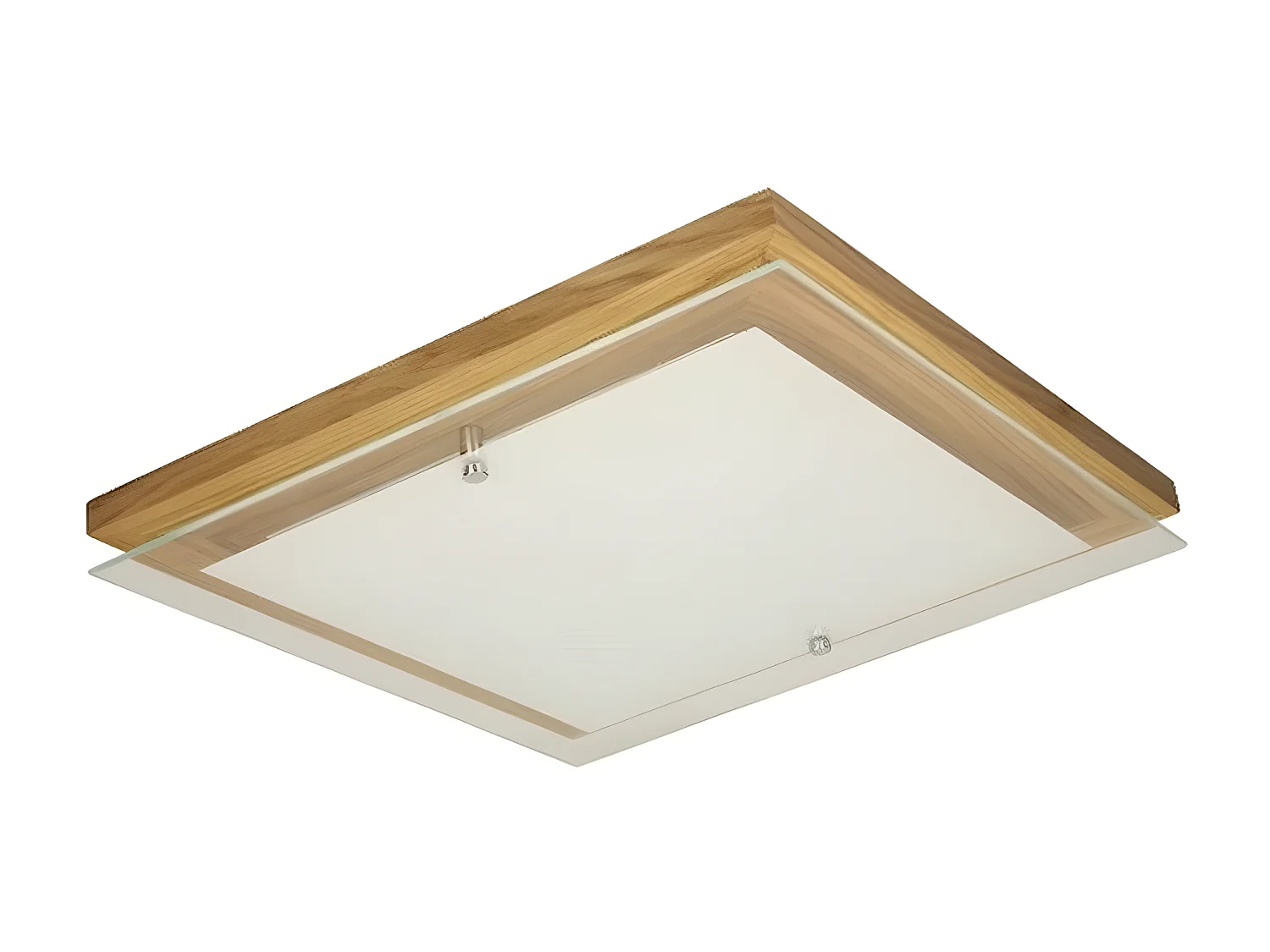 Plafonnier Finn, Marron, 29x21x6,5 cm, EPIKASA