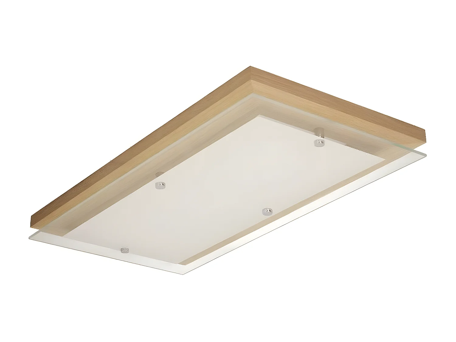 Plafonnier Finn Cork, Marron, 57x29x6,5 cm, EPIKASA