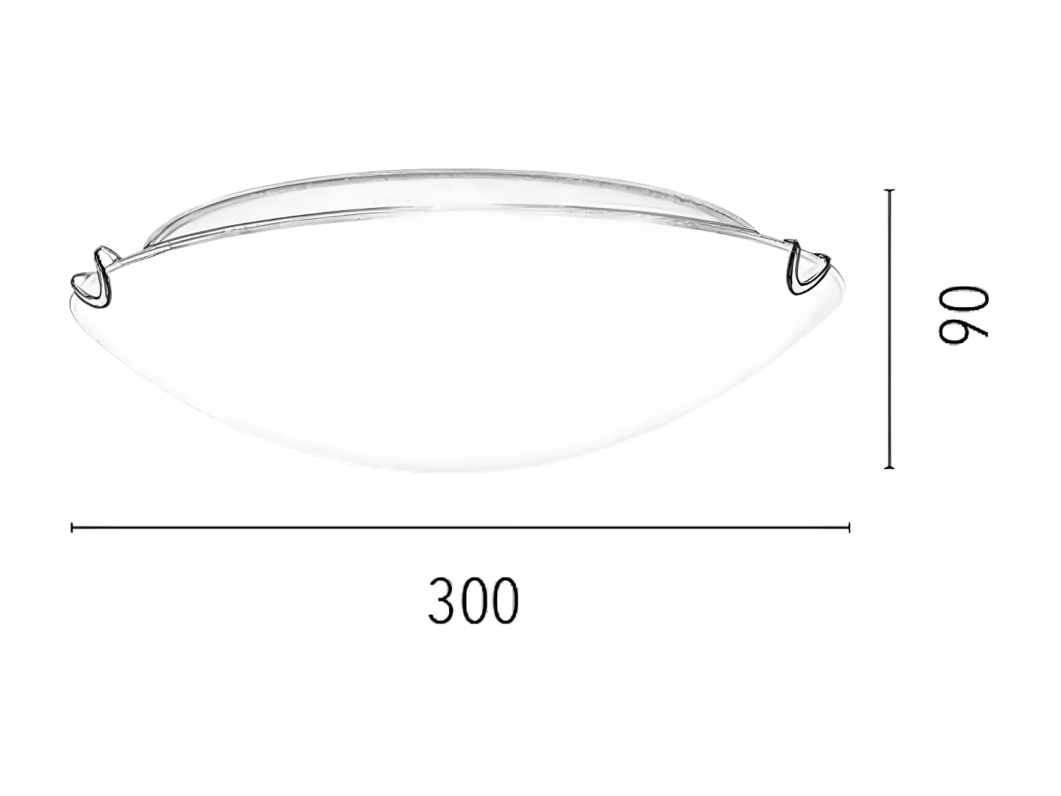 Lampada a Soffitto Sydney, Bianco, 30x30x9 cm, EPIKASA