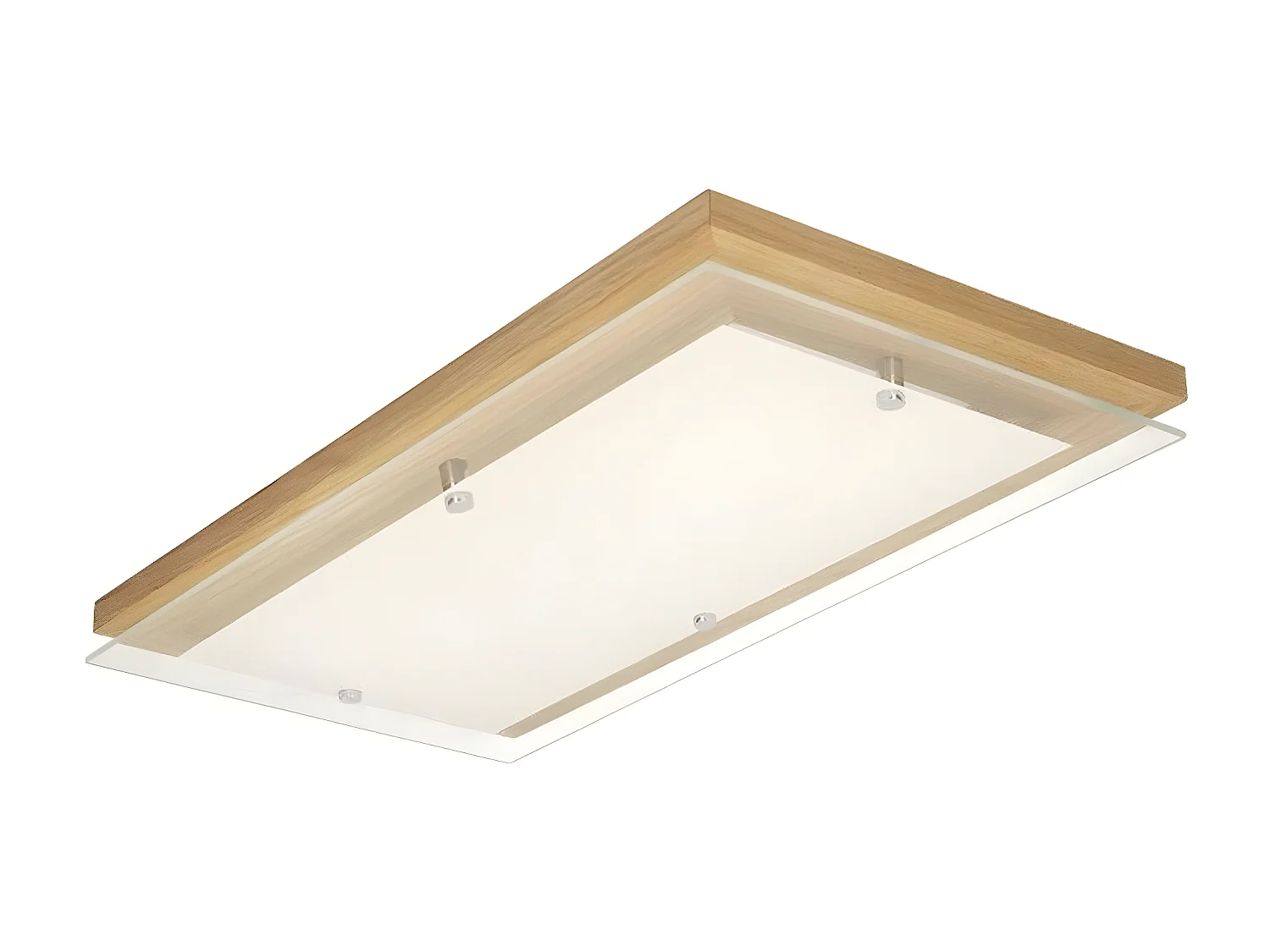 Plafonnier Finn, Marron, 57x29x6,5 cm, EPIKASA