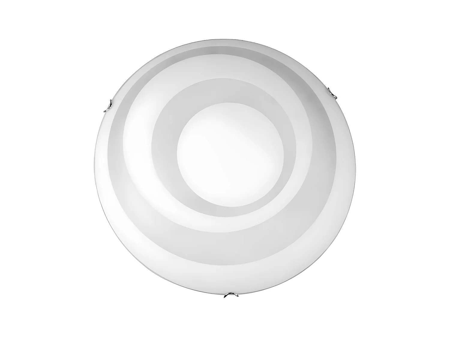 Plafonnier Circle, Blanc, 40x40x11 cm, EPIKASA