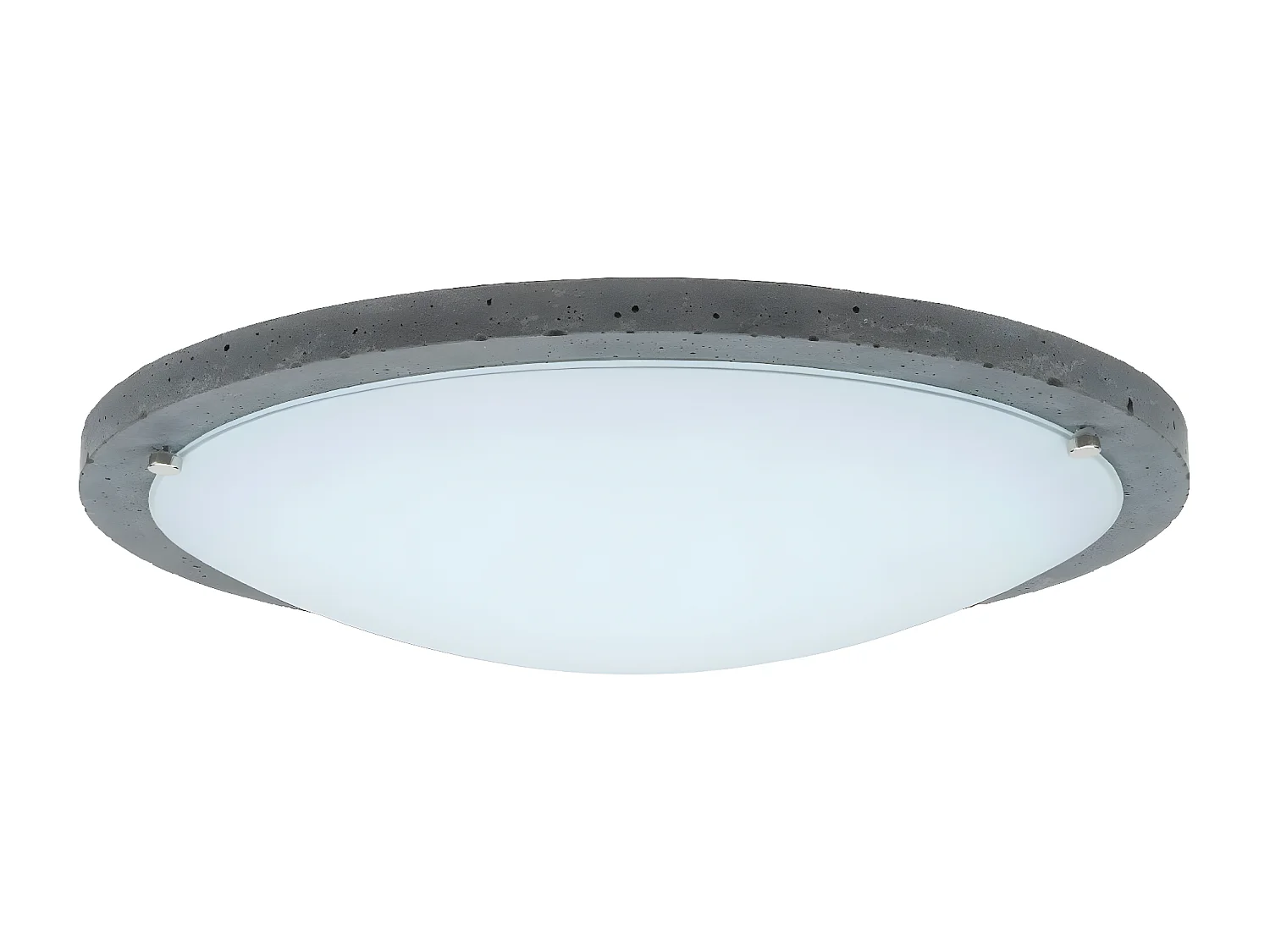 Lampa Sufitowa Rocky, Szary, 45x45x8 cm, EPIKASA