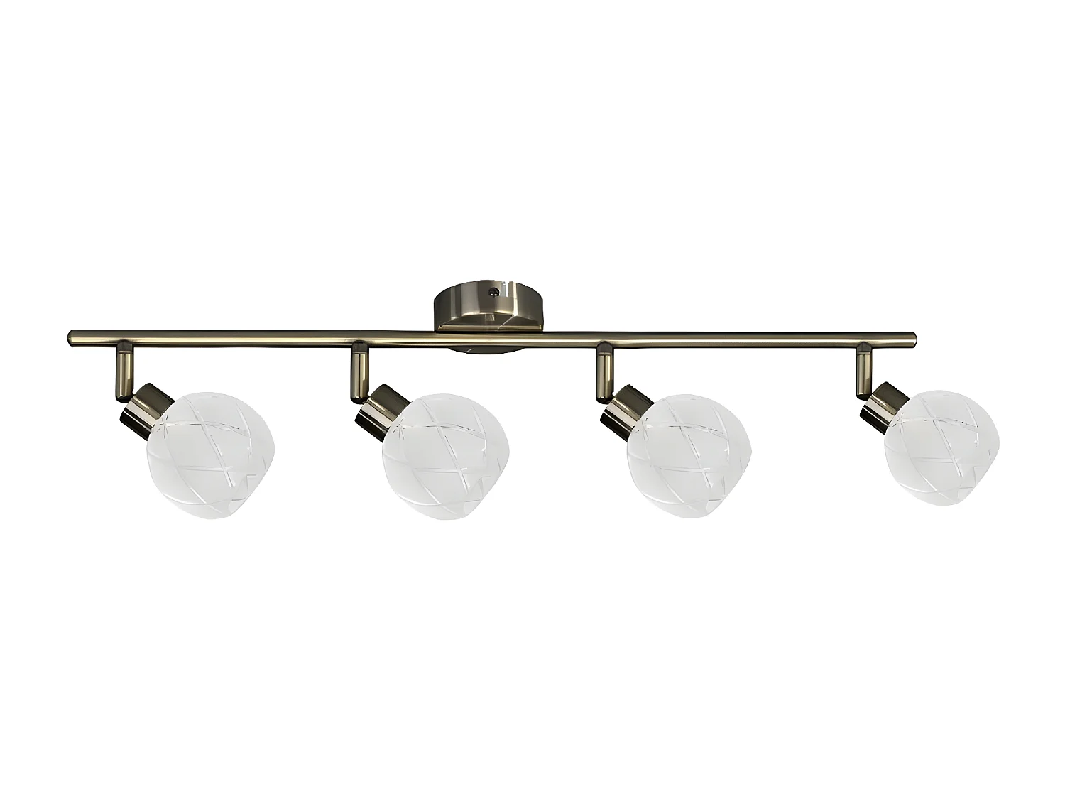 Plafondlamp Lisa - Messing - 55x18x8,5 cm - EPIKASA