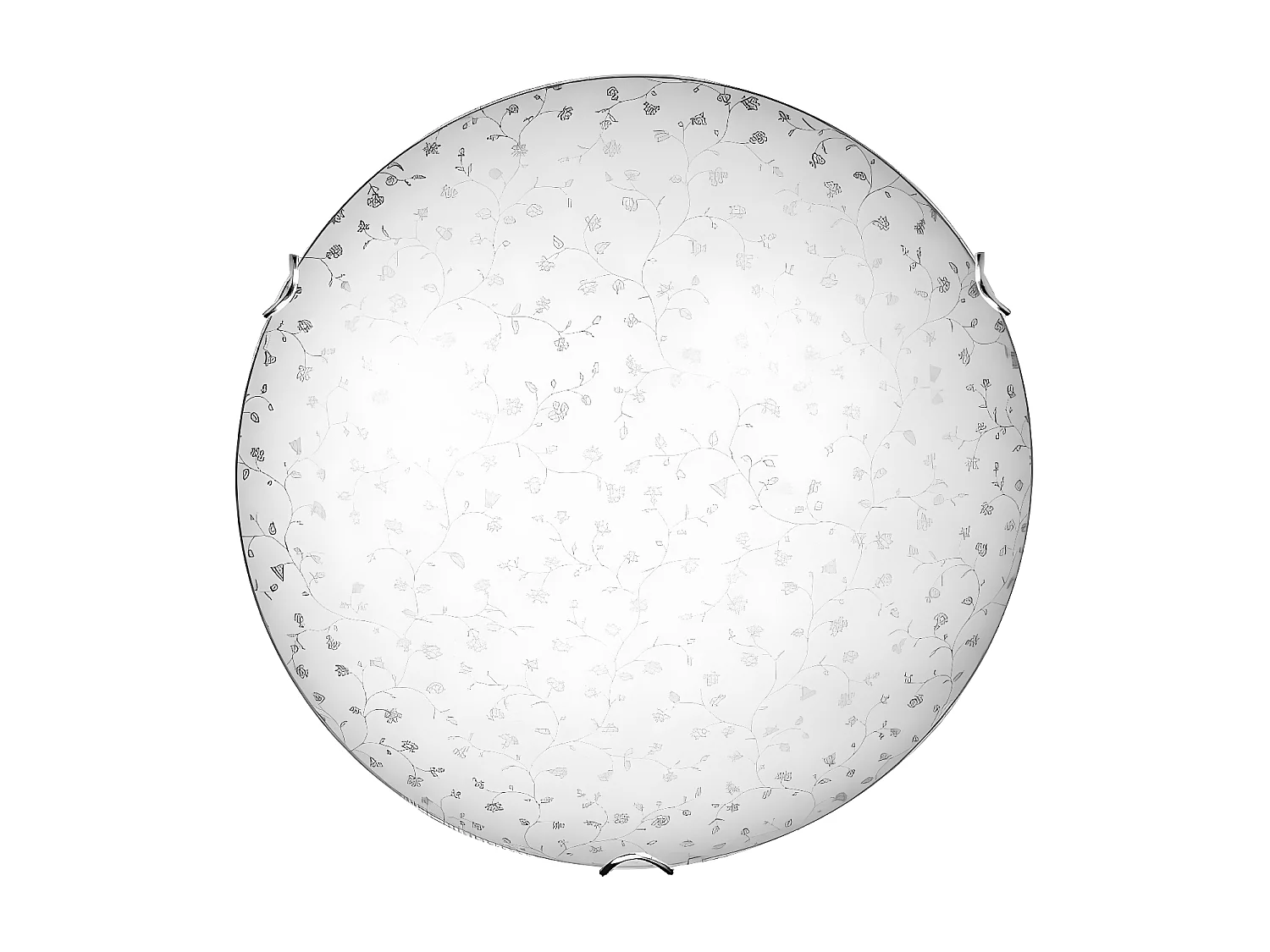 Plafonnier Flora, Blanc, 40x40x11 cm, EPIKASA