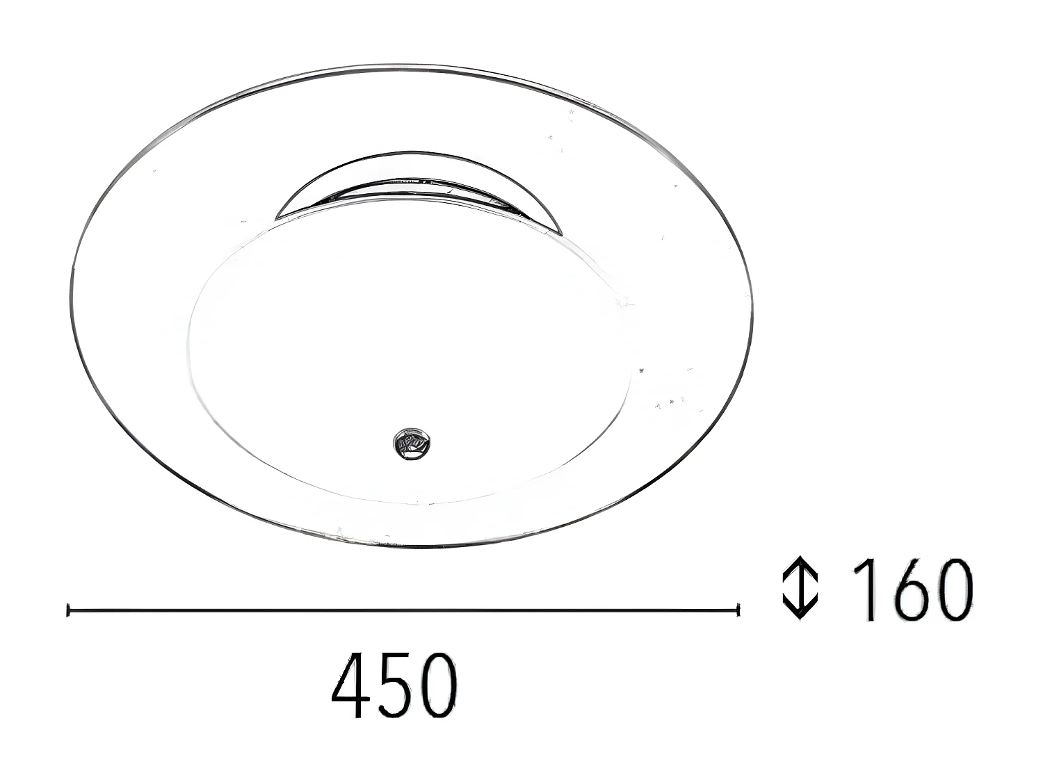 Plafondlamp Minnesota - Wit - 45x45x16 cm - EPIKASA