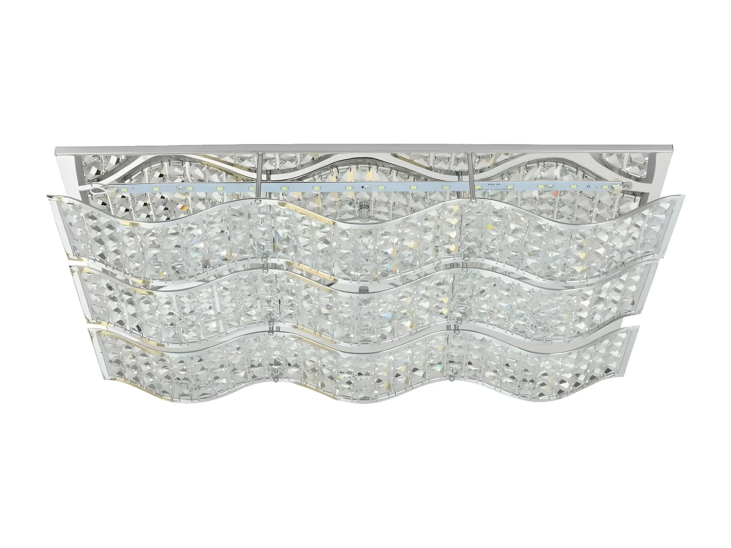 Candeeiro de Teto Spindle, Prata, 61x33,5x10 cm, EPIKASA