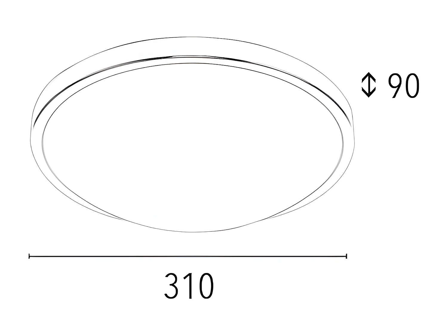Candeeiro de Teto Easy, Branco, 31x31x9 cm, EPIKASA