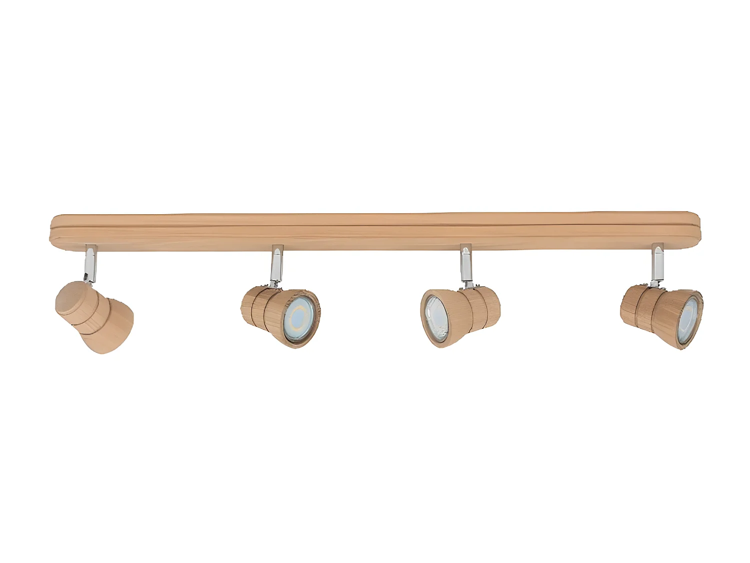 Plafonnier Lucy, Marron, 50x9x15 cm, EPIKASA