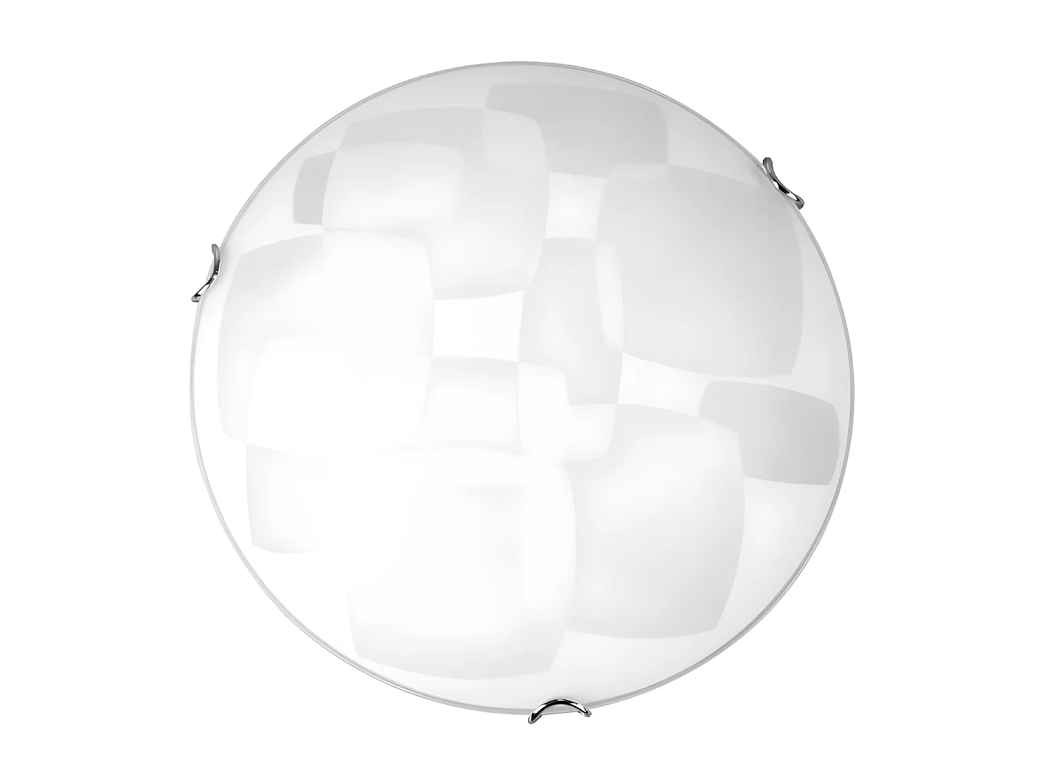 Plafonnier Chicago, Blanc, 30x30x9 cm, EPIKASA