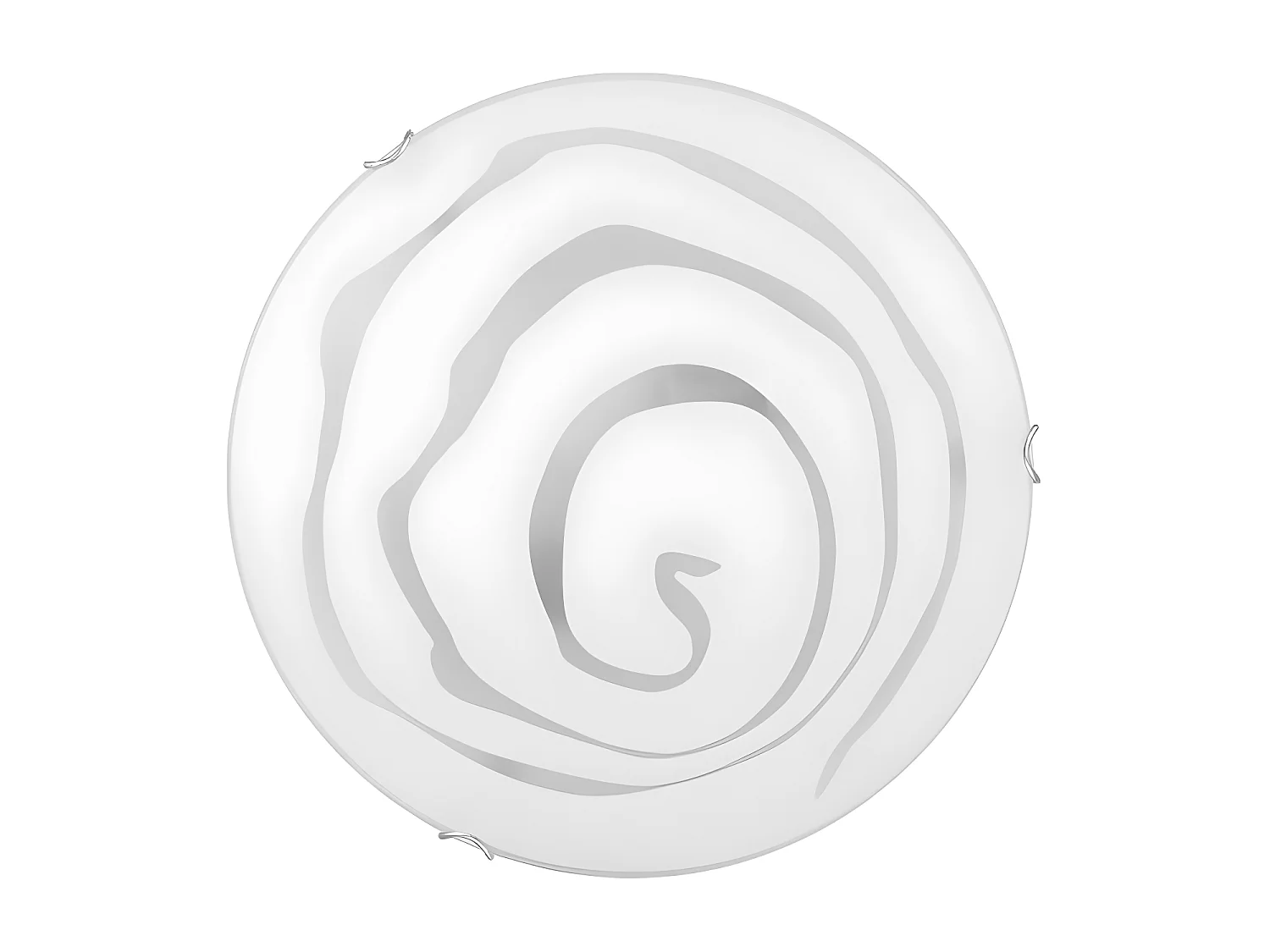 Plafonnier Virginia, Blanc, 30x30x9 cm, EPIKASA