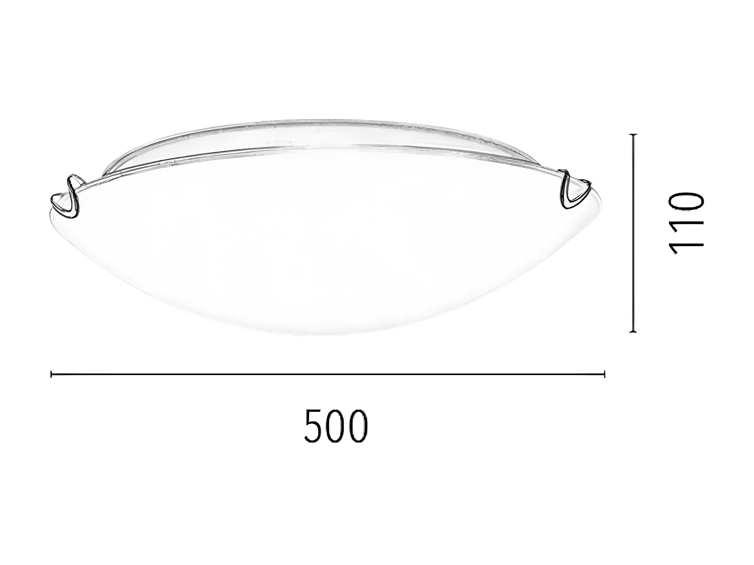 Plafondlamp Sydney - Wit - 50x50x11 cm - EPIKASA