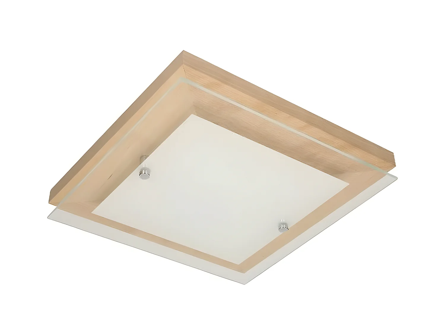 Plafondlamp Finn - Bruin - 29x29x6,5 cm - EPIKASA