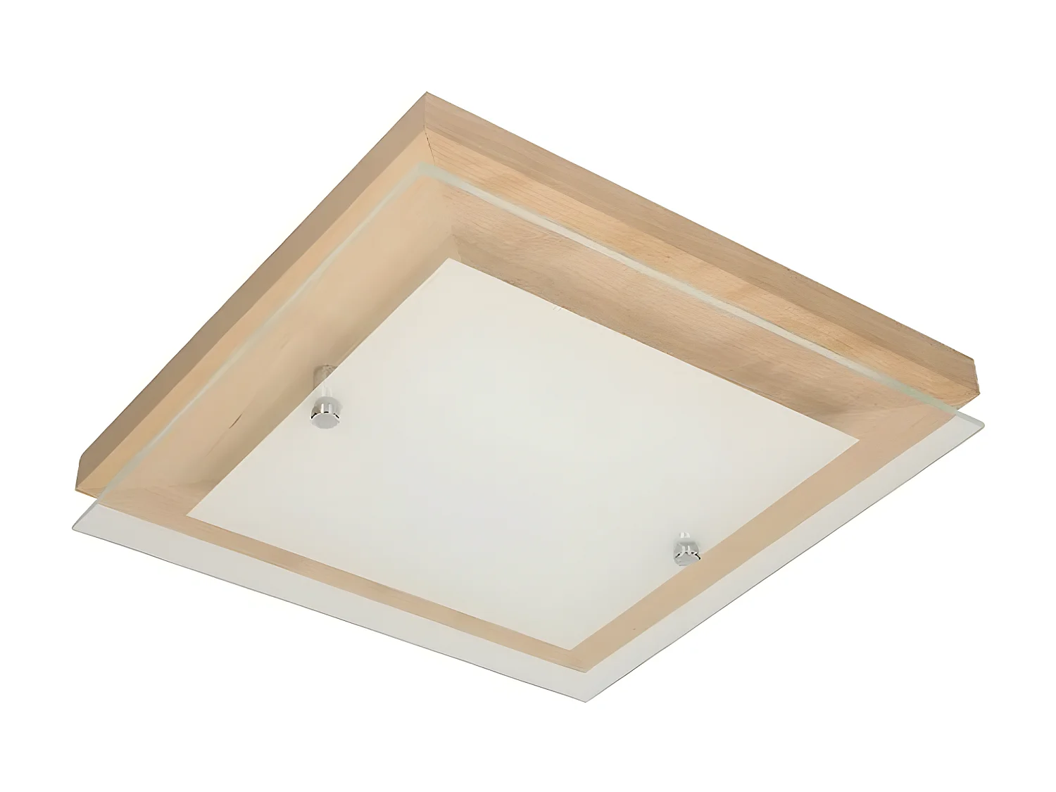 Plafondlamp Finn - Bruin - 29x29x6,5 cm - EPIKASA