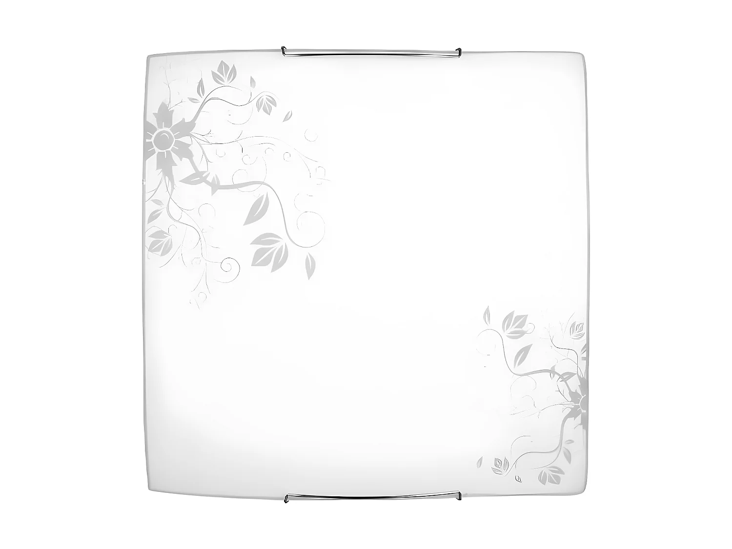 Plafonnier California, Blanc, 40x11x40 cm, EPIKASA