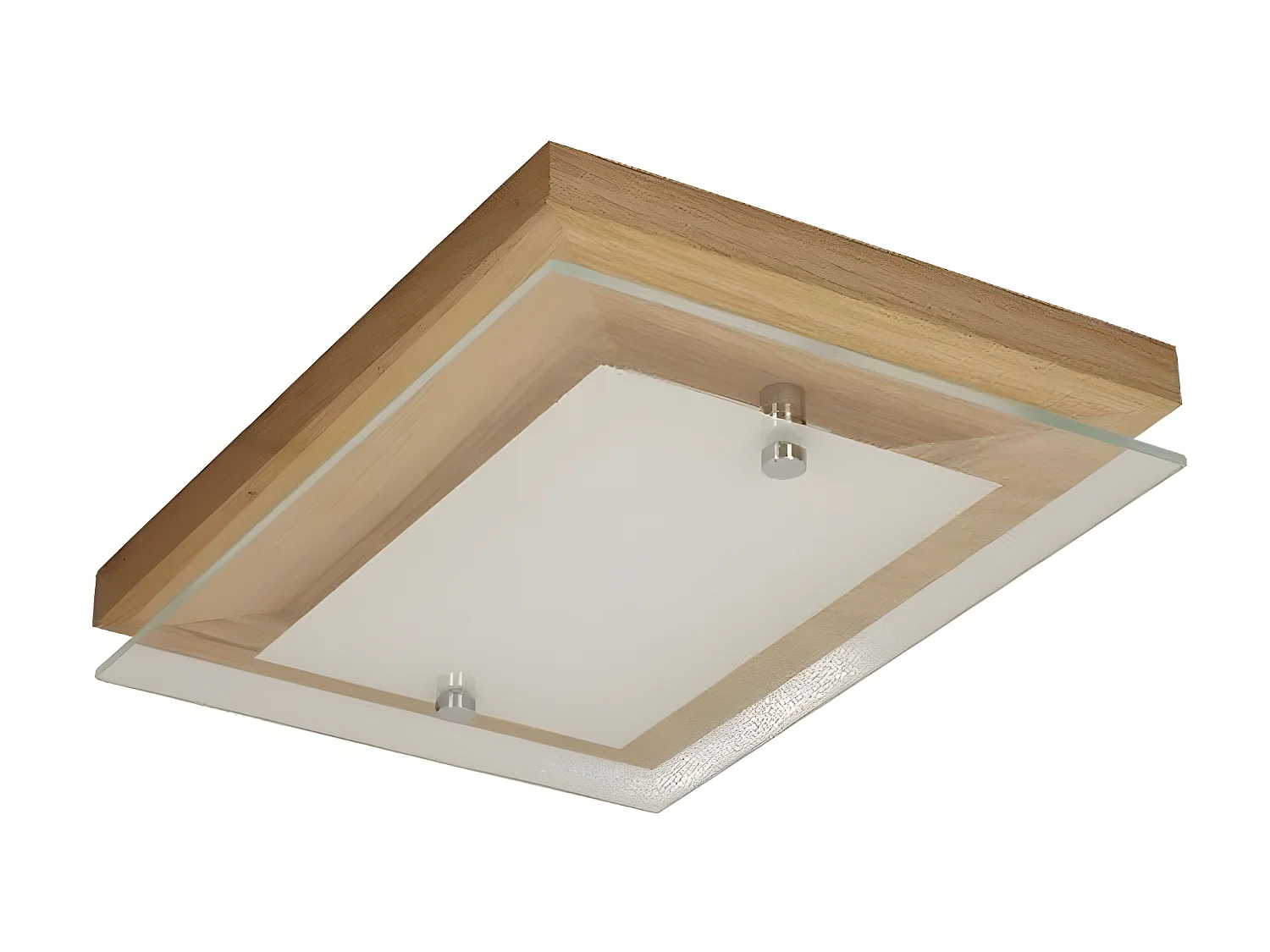 Plafonnier Finn, Marron, 29x21x6,5 cm, EPIKASA