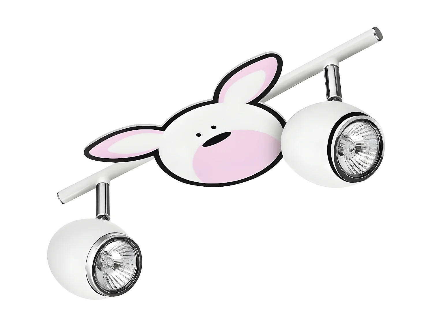 Lampada a Soffitto per Bambini Rubby, Argento, 33,55x12,5x12,5 cm, Epikasa