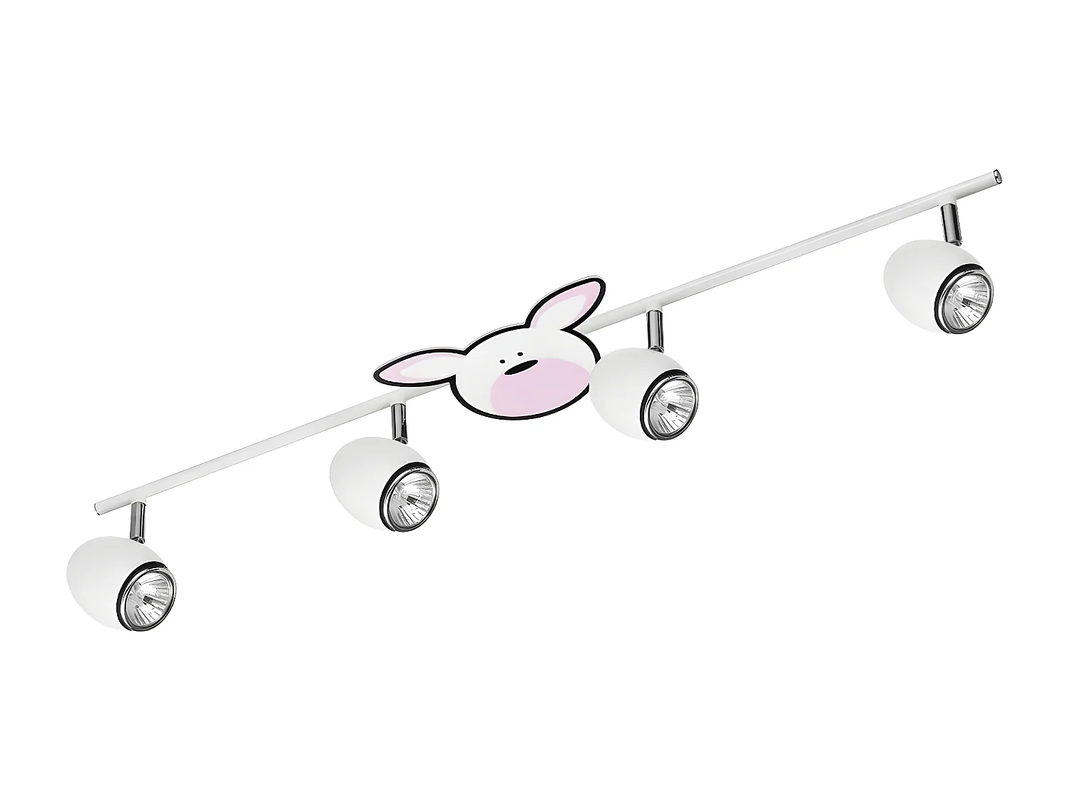 Lampa sufitowa dla Dzieci Rubby, Srebrny, 79x12,5x12,5 cm, Epikasa