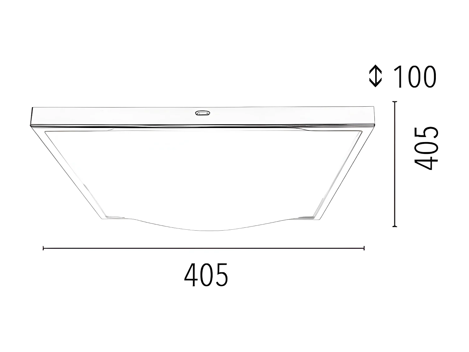Plafondlamp Spice - Wit - 40,5x40,5x10 cm - EPIKASA