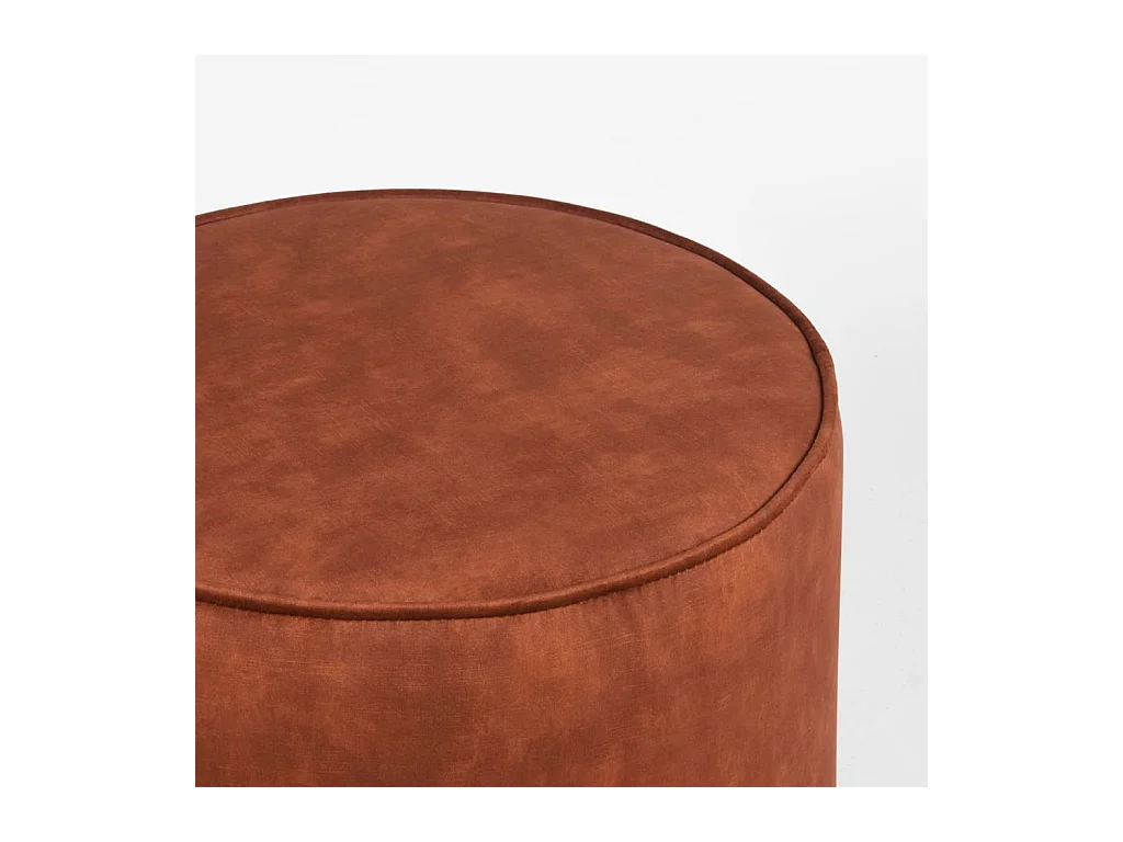 Puf Tibo velvetón color óxido 55x55x40 cm