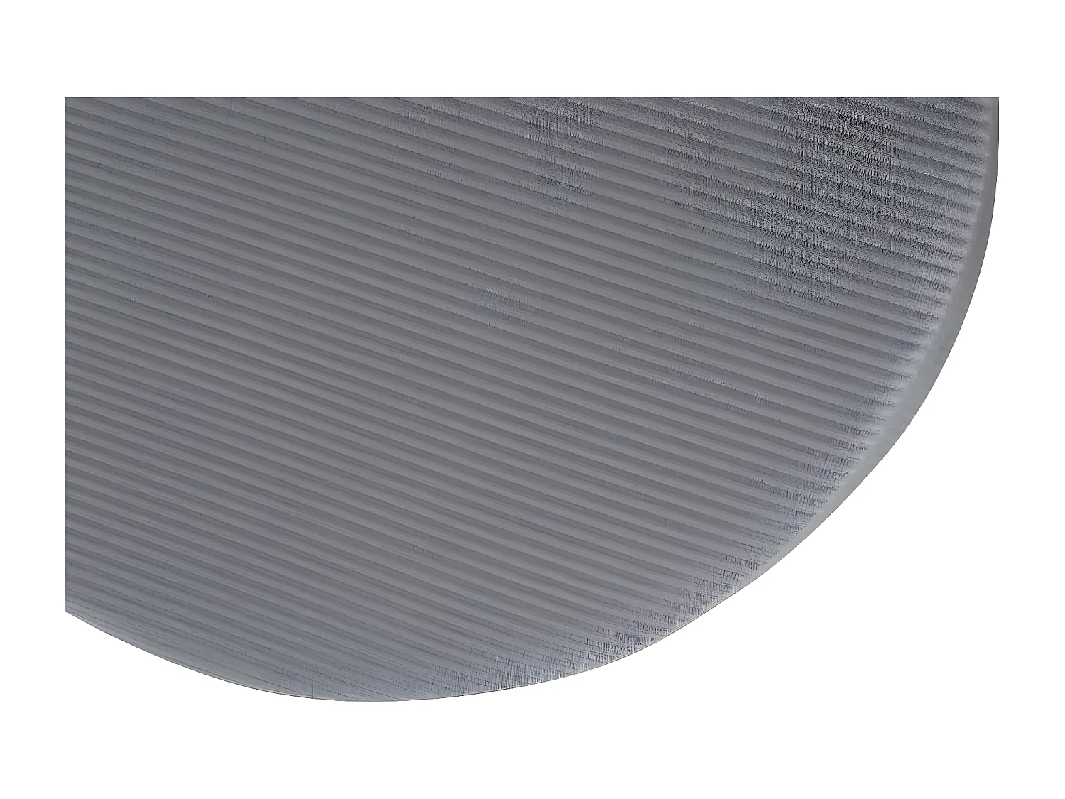 Poef Pot 40x40x40 cm corduroy zwart en grijs