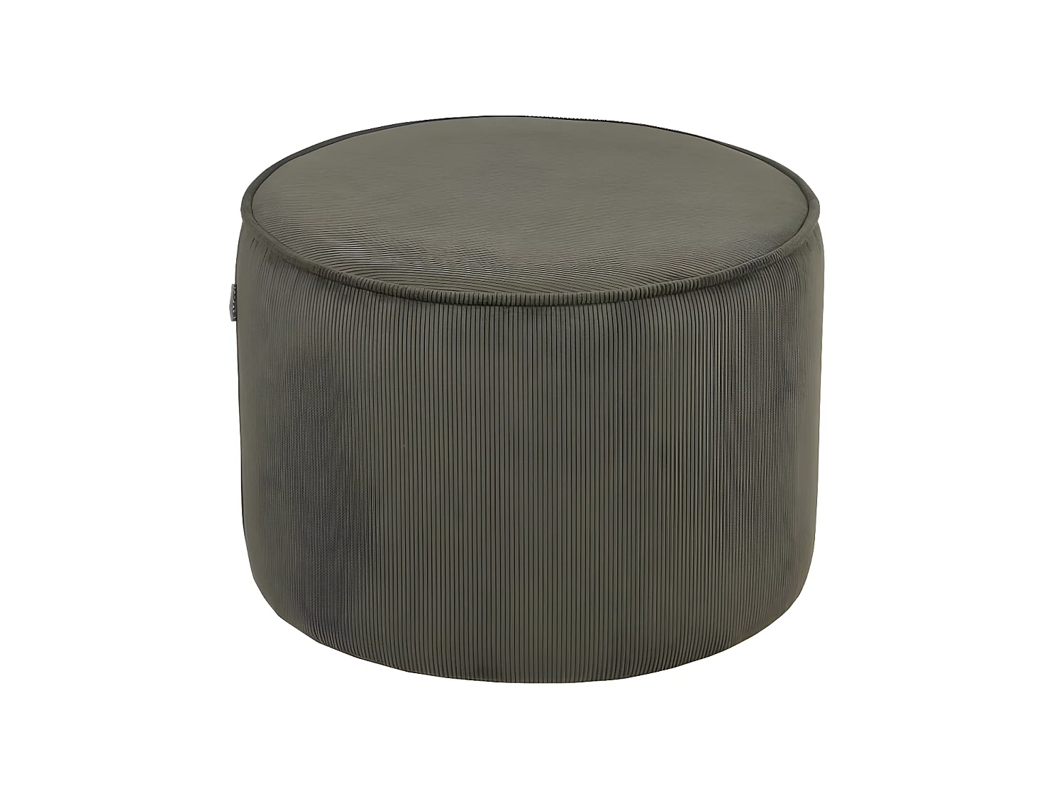 Puf Tibo cordón gris militar 55x55x40 cm