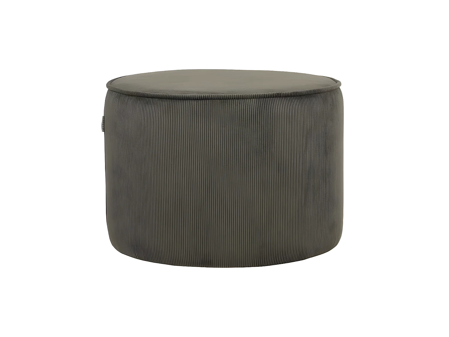 Puf Tibo cordón gris militar 55x55x40 cm