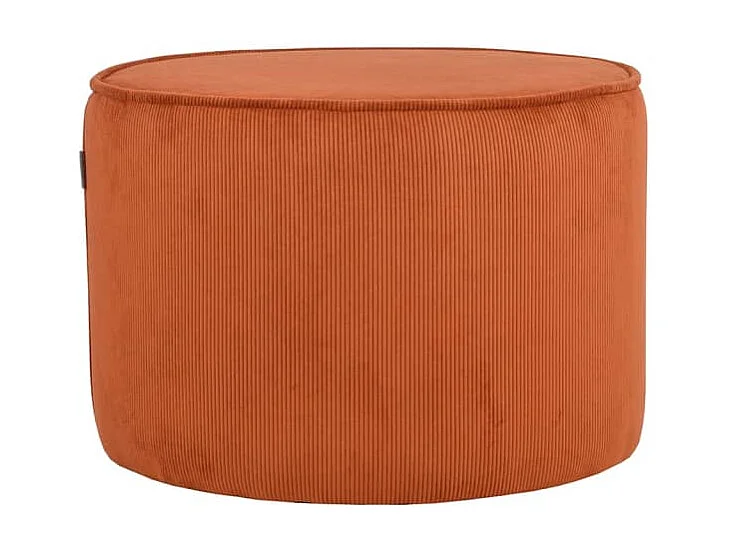 Pouf Tibo 55x55x40 cm Cordon de serrage rouille