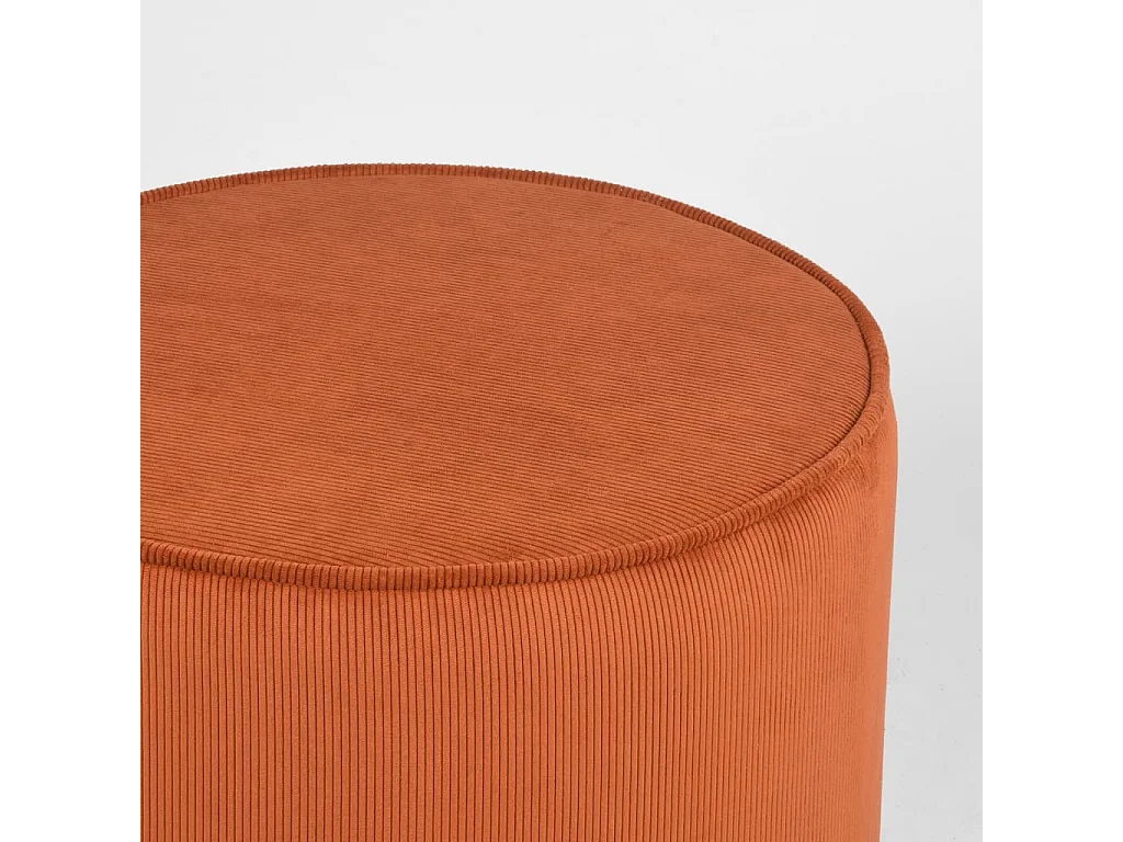Pouf Tibo 55x55x40 cm Cordon de serrage rouille