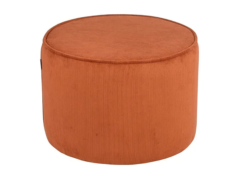 Pouf Tibo 55x55x40 cm Cordon de serrage rouille