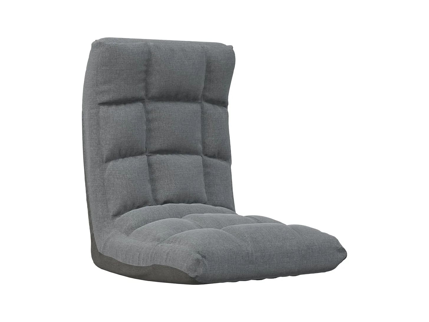 Chaise pliable de sol Gris clair Tissu