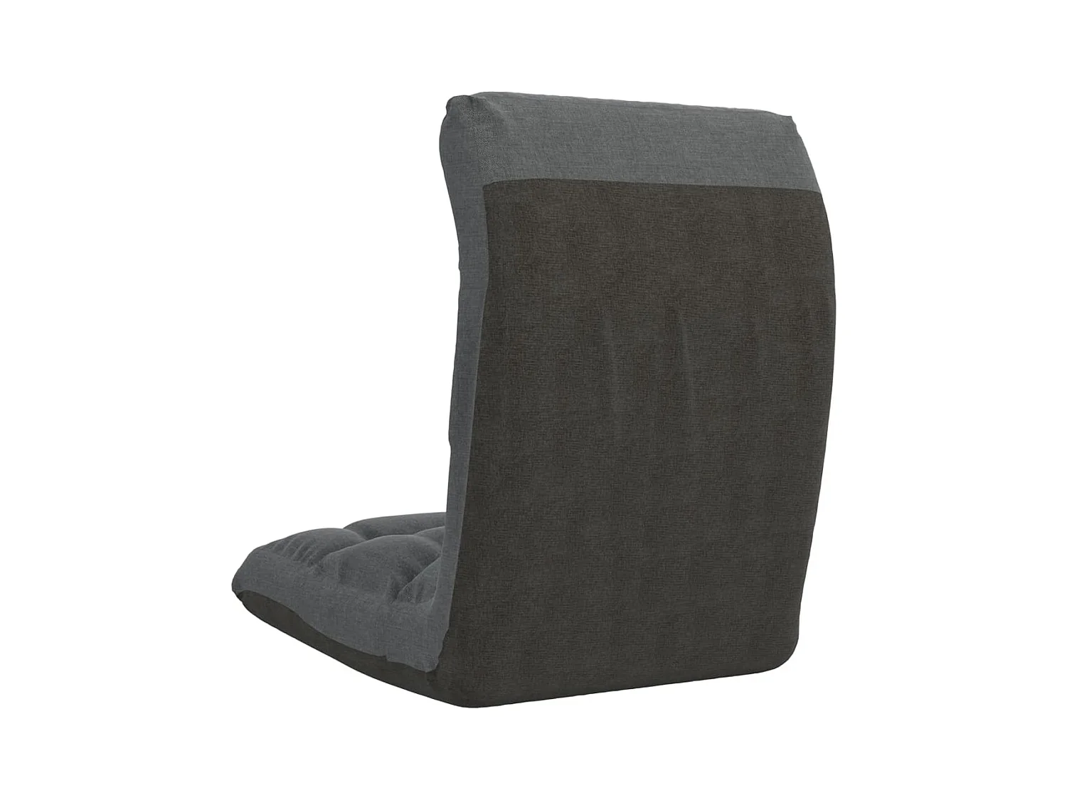 Chaise pliable de sol Gris clair Tissu