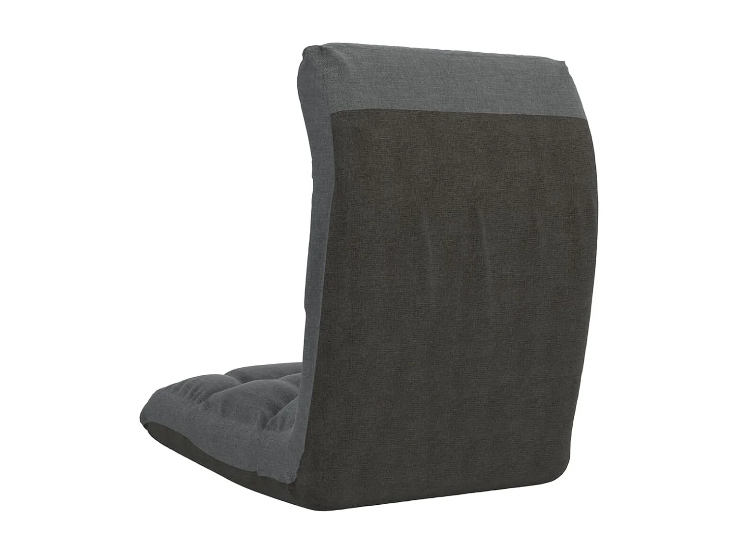 Chaise pliable de sol Gris clair Tissu